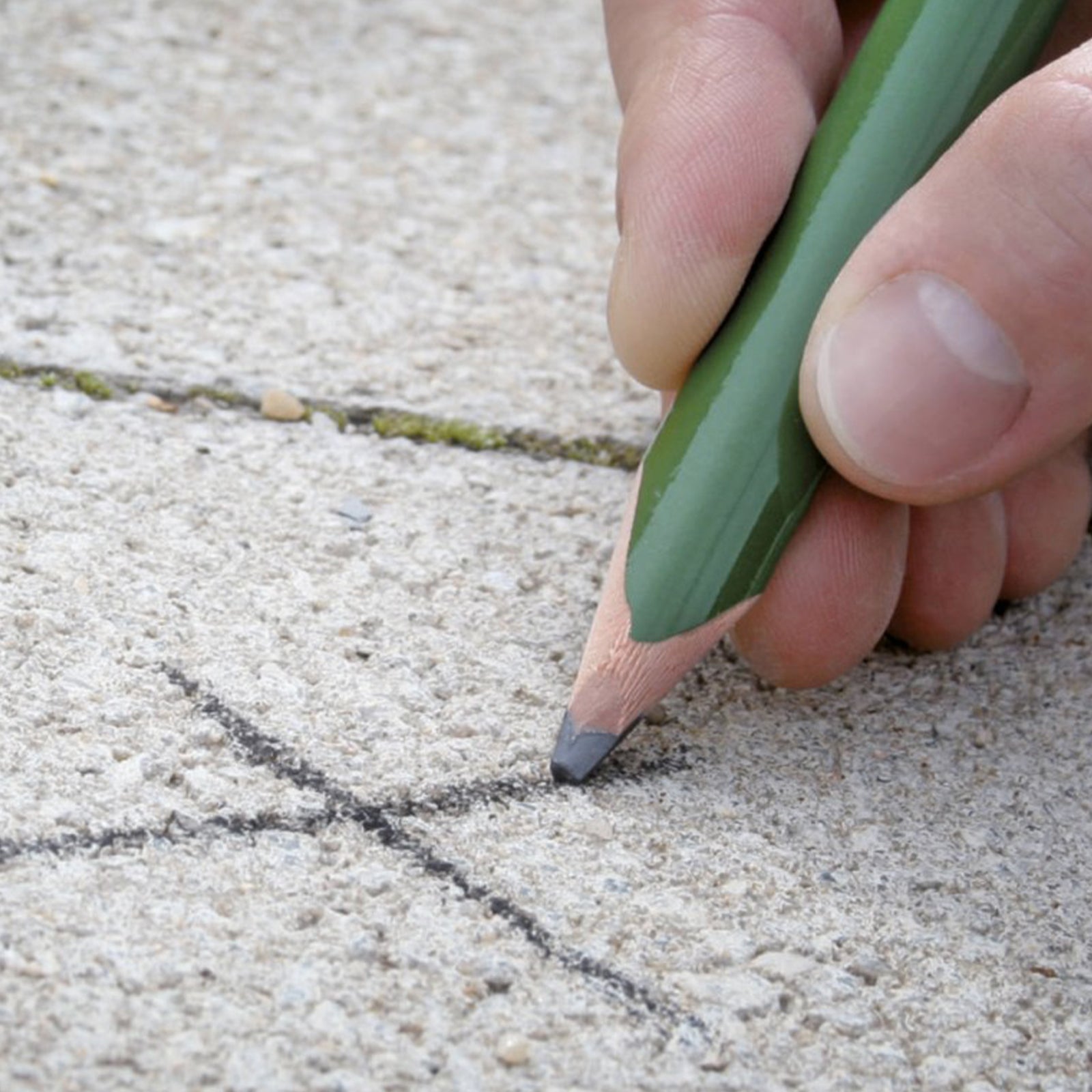 Matita verde per carpentiere a punta dura di alta qualità lunga 30 cm