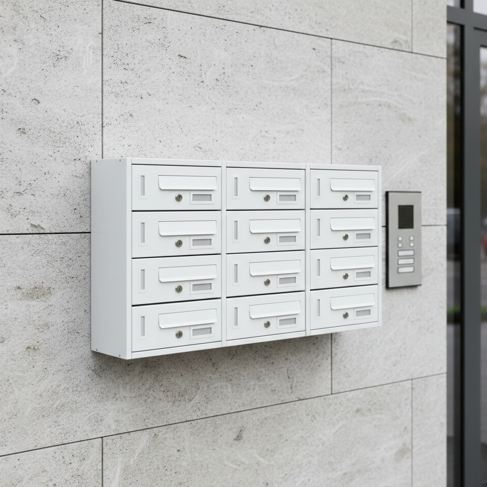 Cassetta postale condominiale da muro buca lettere componibile "Made in Italy"