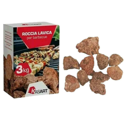 Roccia lavica per alimentazione barbecue a gas 3 Kg