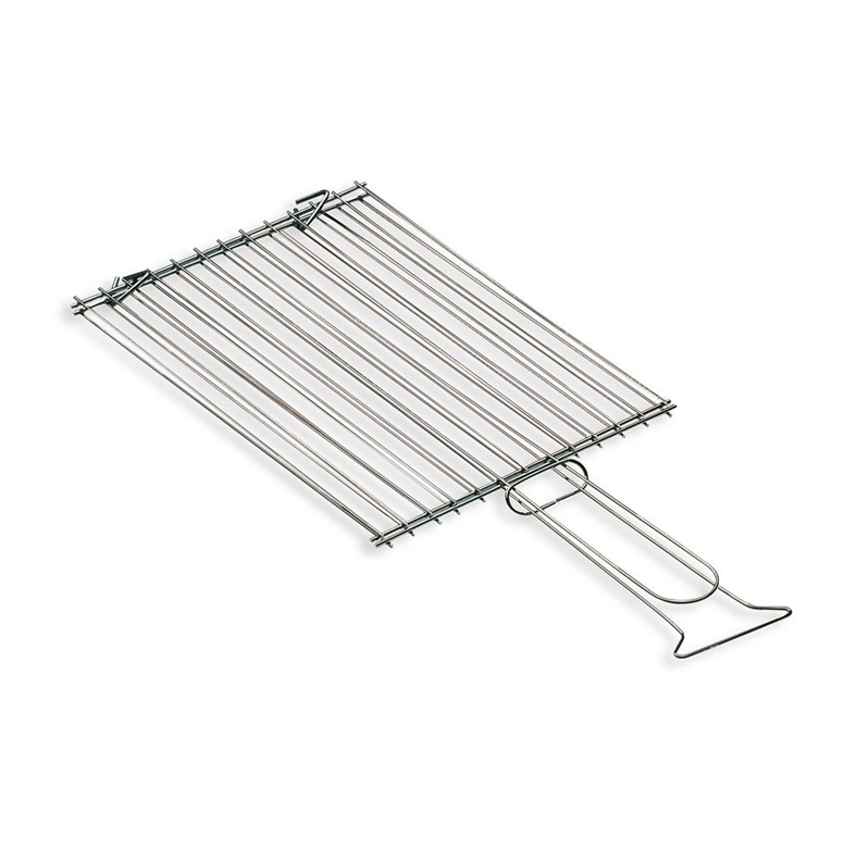 Graticola per barbecue, griglia in acciaio a barre con piedini alta qualità "Made in Italy"