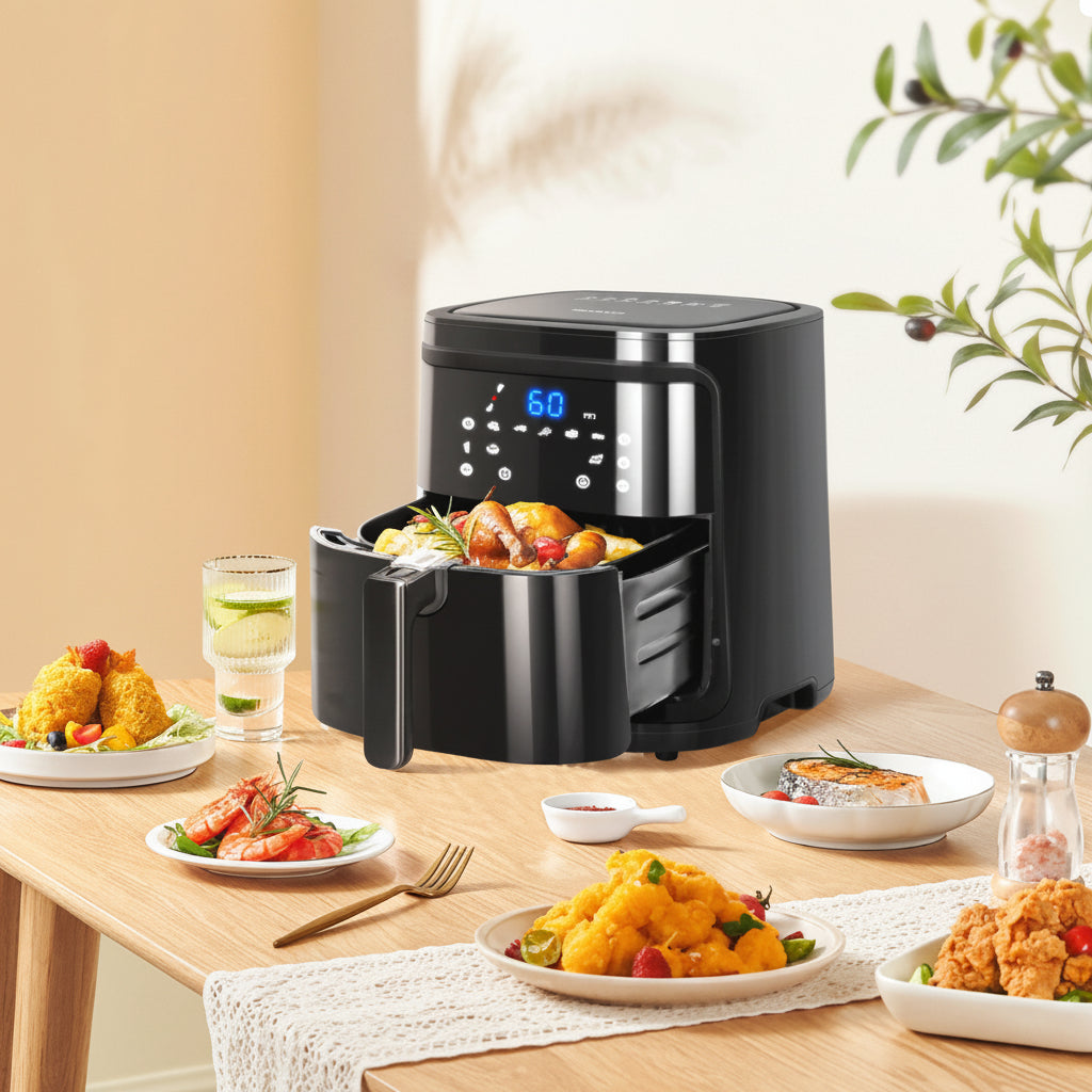 Friggitrice ad aria elettrica ideale Wi-fi smart per tutti i tipi di frittura, capacità 7 litri