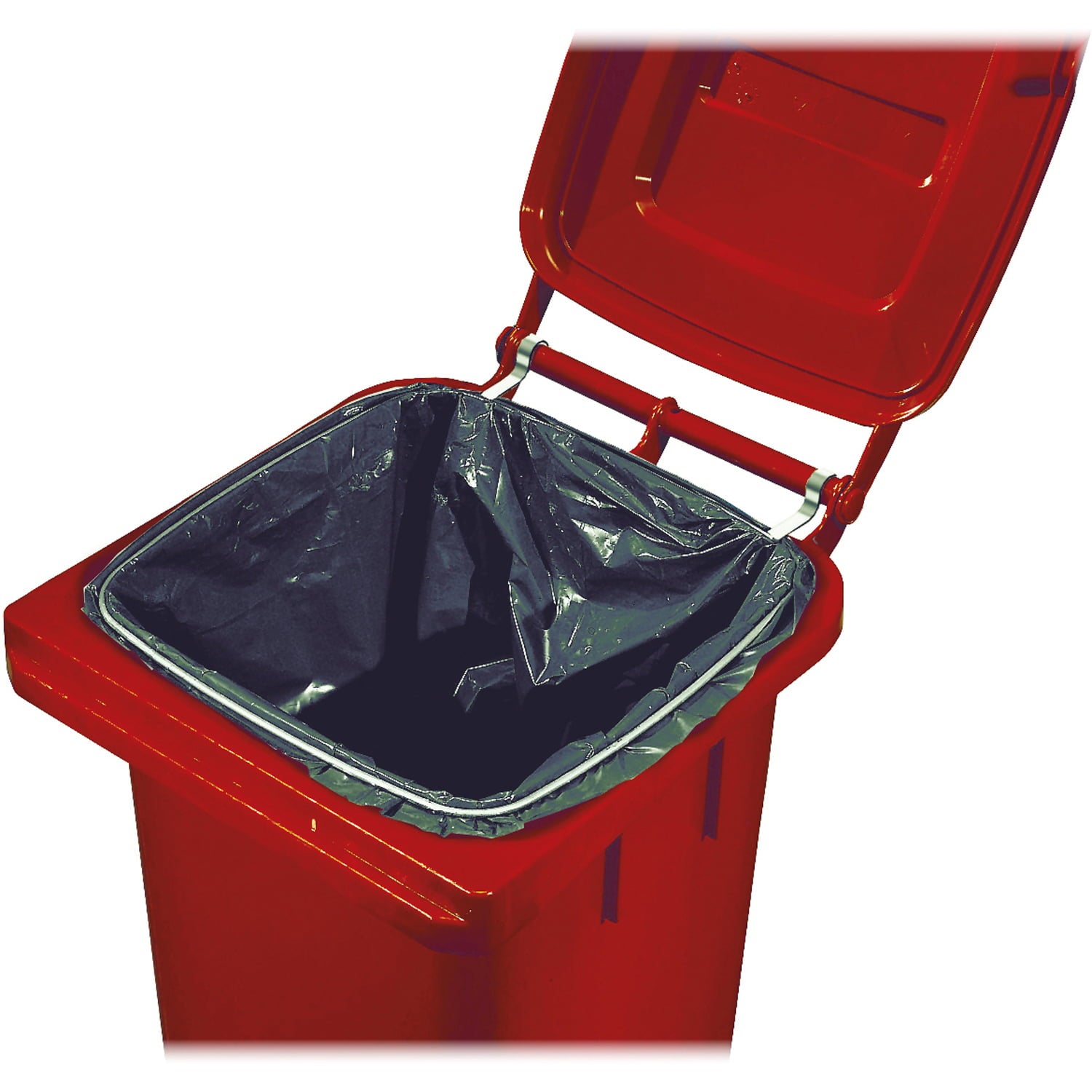 Anello ferma sacco in metallo per bidoni di immondizia