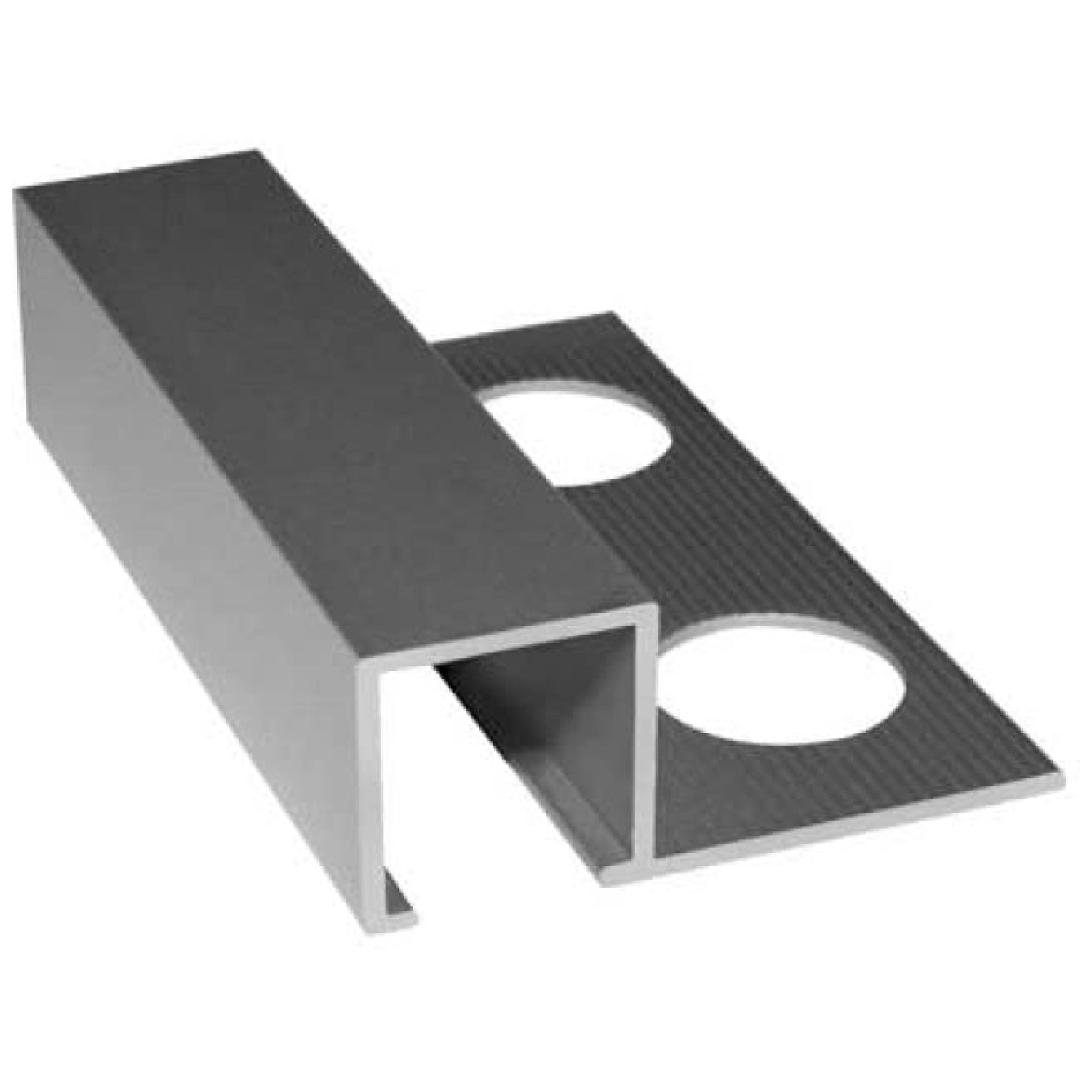 Profilo Jolly per Piastrelle In Alluminio con Bordi Quadri