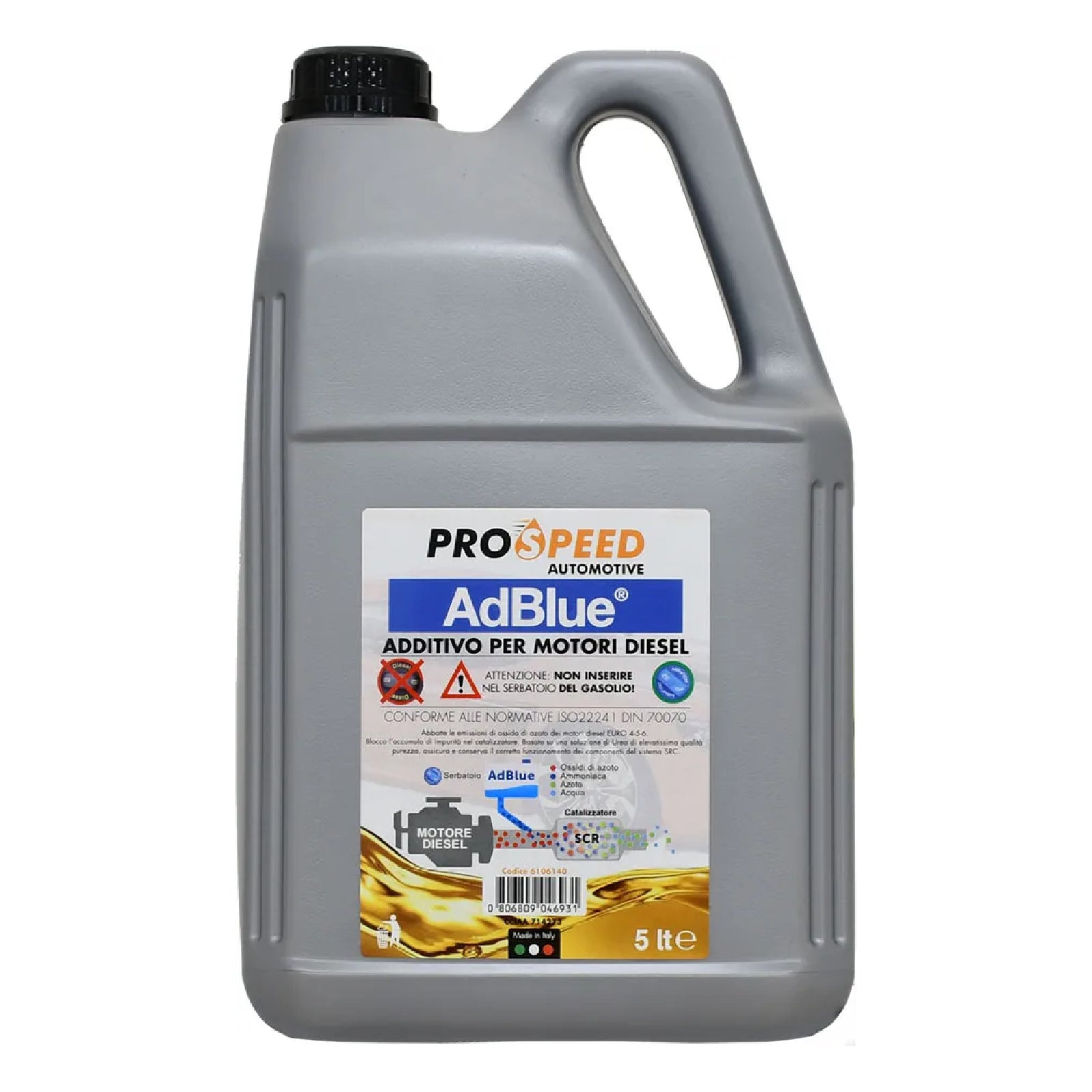 Additivo "ProSpeed" per motori diesel "AdBlue" non infiammabile e non tossico