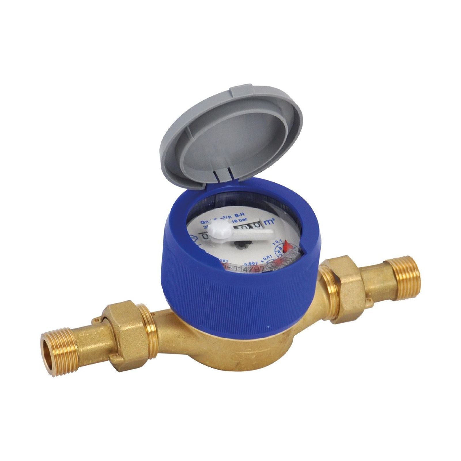 Contatore per acqua fredda con tergicristallo e lettura diretta