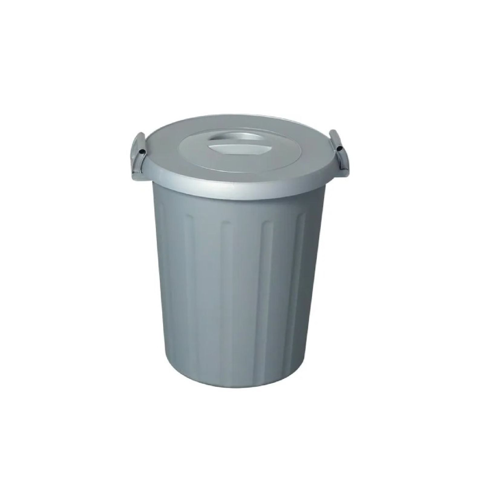 Set 6 Bidoni tondi per immondizia con coperchio e manici raccolta differenziata 25 lt