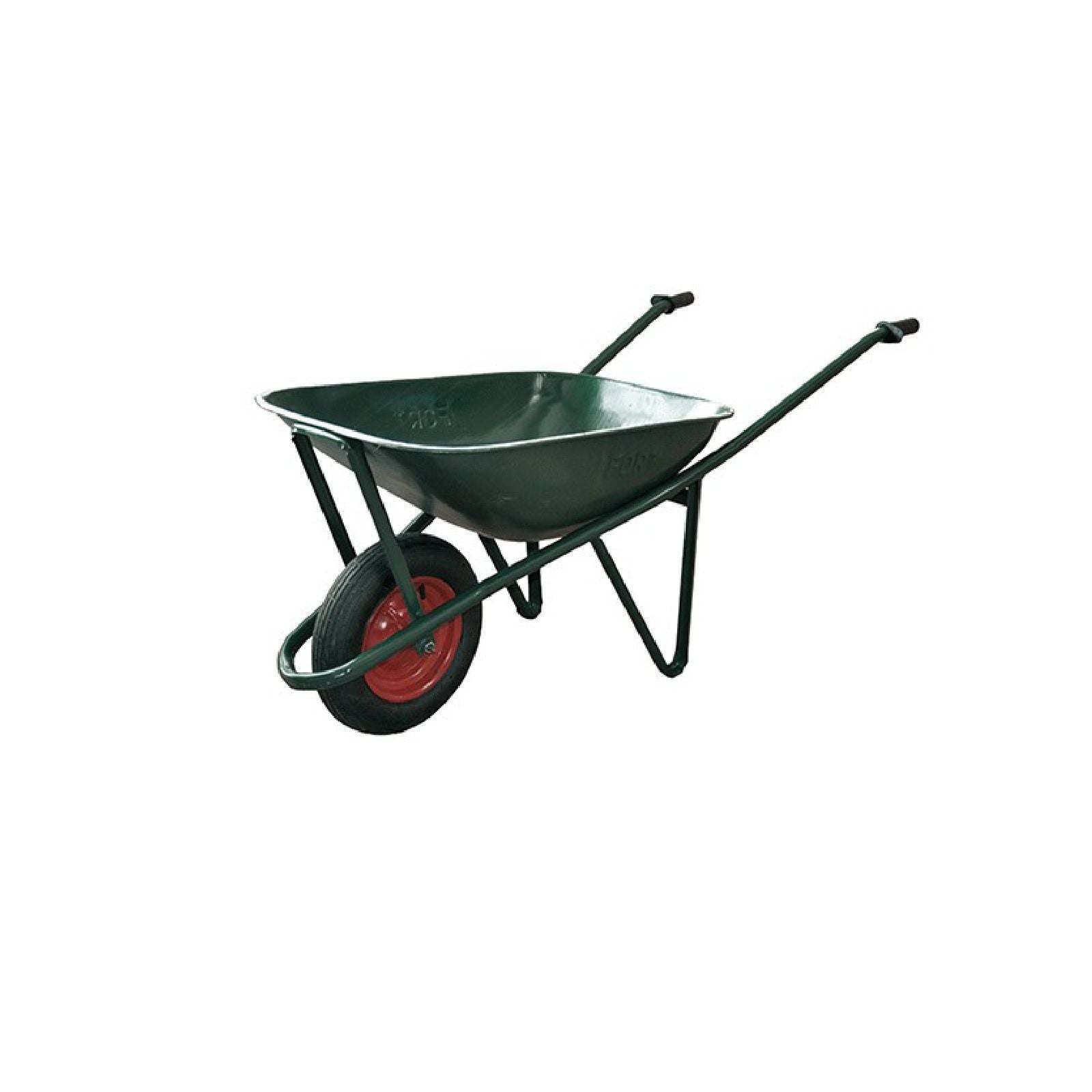 Carriola tubolare con vasca verniciata e ruota pneumatica 75 lt