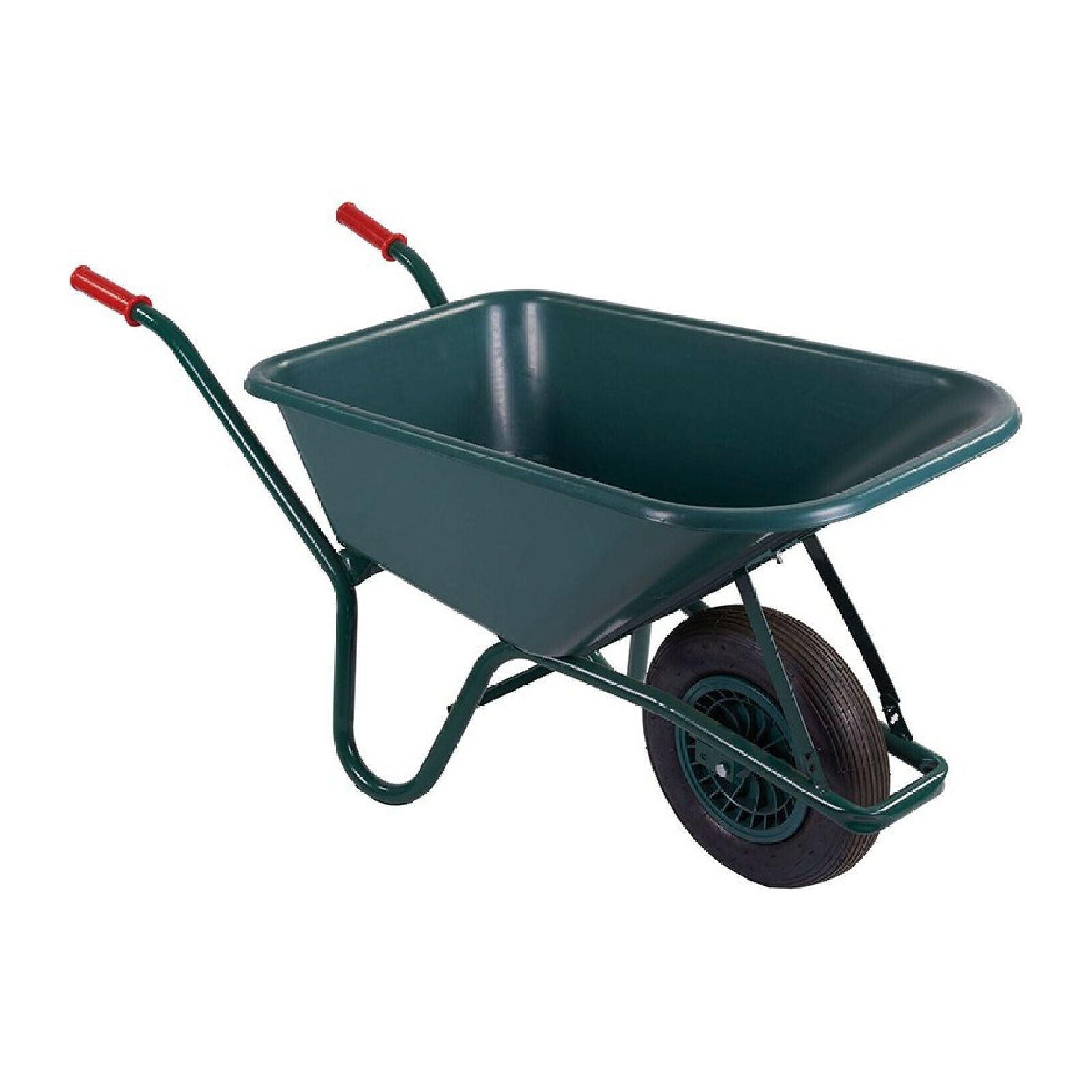 Carriola tubolare con vasca verniciata e ruota pneumatica 75 lt