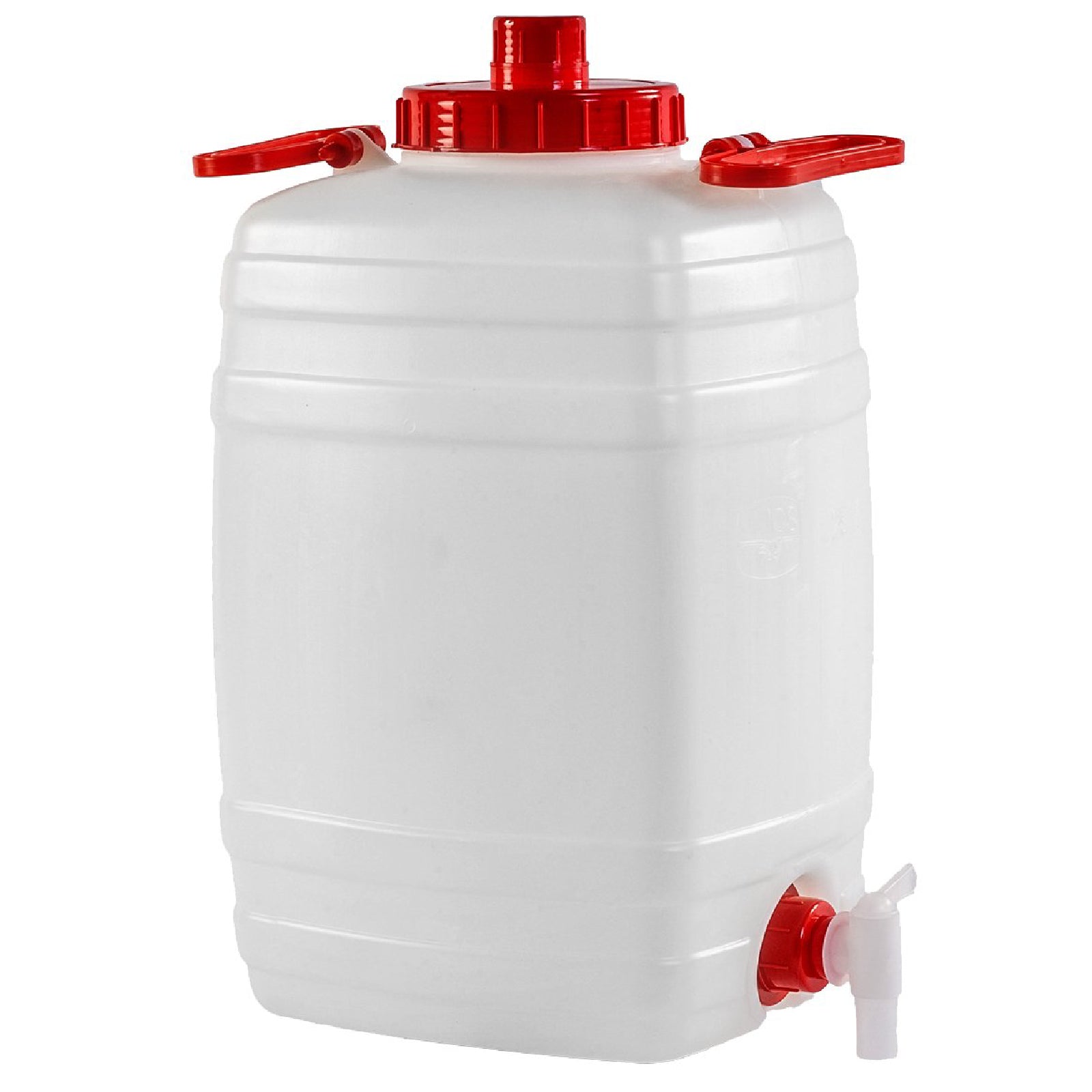 Bidone per alimenti "Demetra" in polietilene atossico con rubinetto, coperchio e sfiato