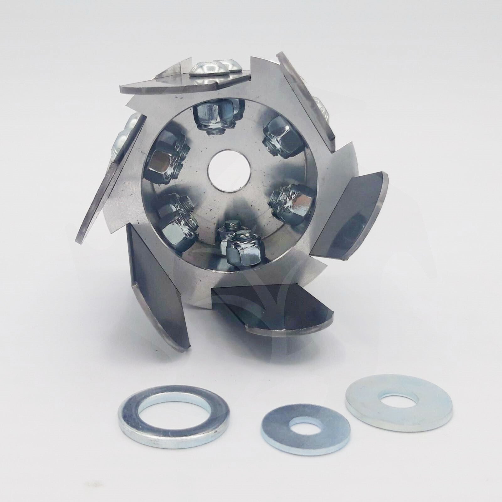 Testina "Zappetta super" in alluminio con 6 lame in ferro