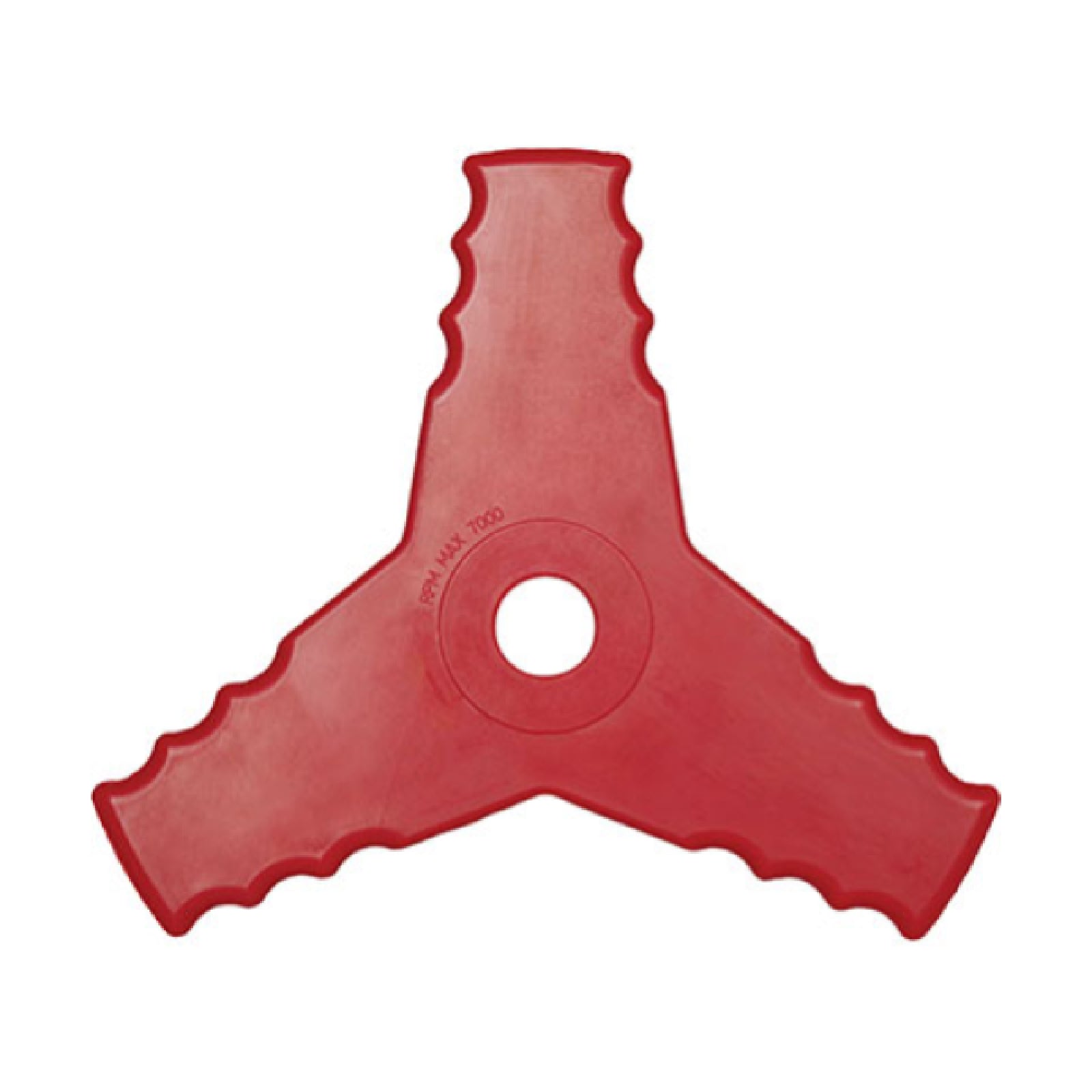 Lama a 3 denti "Shark" in elastomero con profilo ondulato e ultra tagliente 250 mm