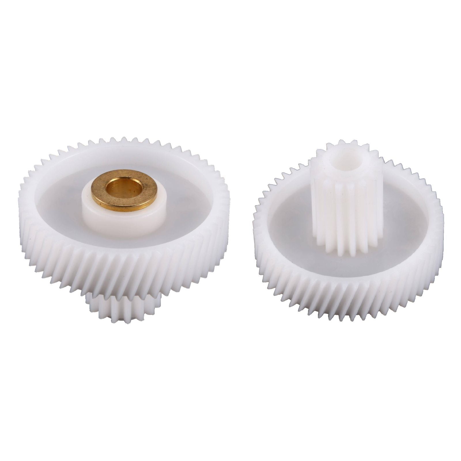 Kit da 2 ingranaggi in plastica progettati per essere utilizzati con uno spremipomodoro "SM"