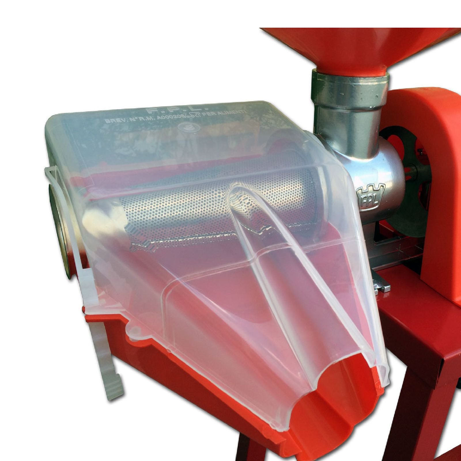 Scivolo di ricambio in pvc con paraspruzzi compatibile con passapomodoro