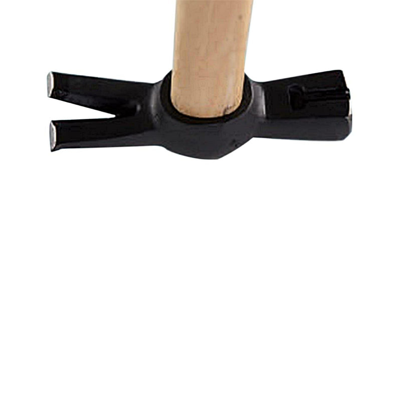 Martello da falegname con testa in acciaio forgiato e manico in legno