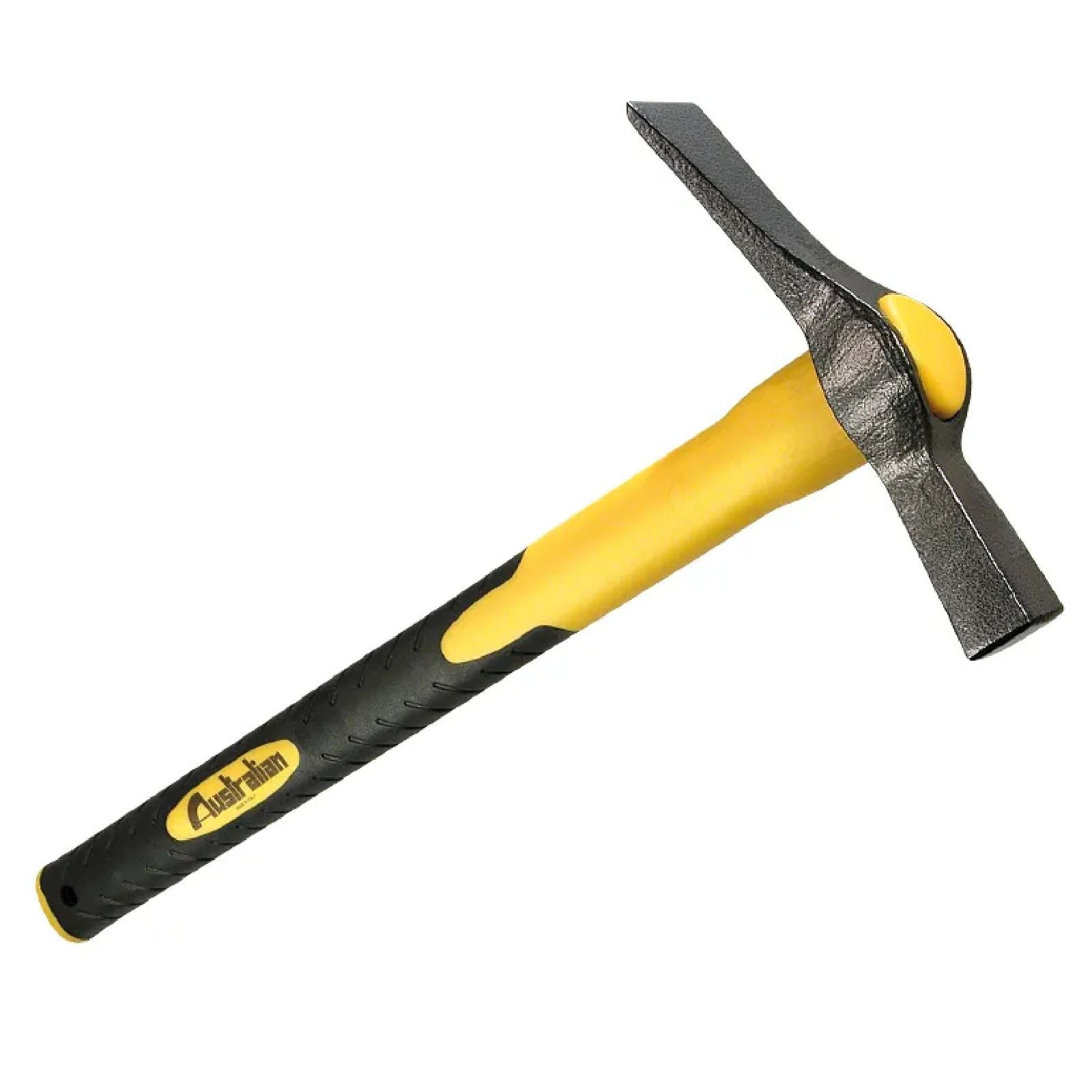 Martello per muratore con manico 39 cm in fibra di vetro e impugnatura in gomma