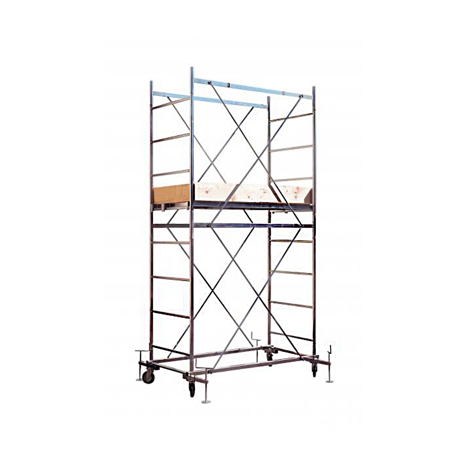 Torre mobile in acciaio "Gigante" con struttura zincata elettroliticamente e sistema rapido di fissaggio