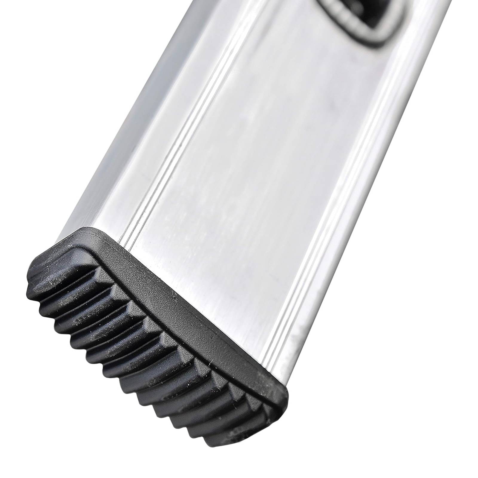 Scala ad un elemento in alluminio leggero e resistente con pioli a sezione quadrata