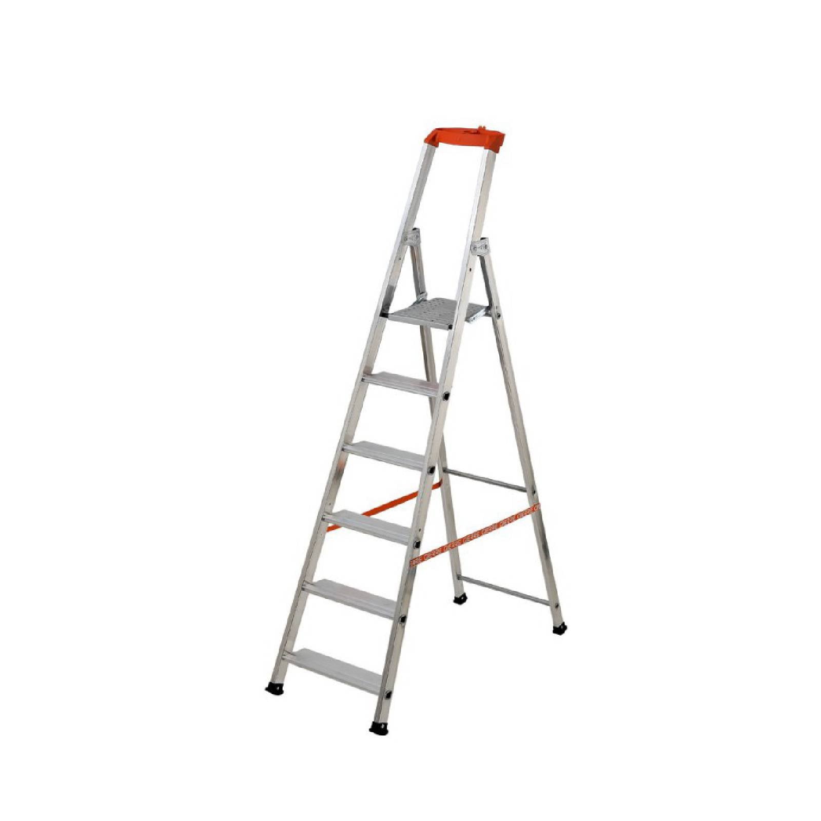 Scala domestica "Professionale" con struttura in alluminio estruso e zigrinato sui lati