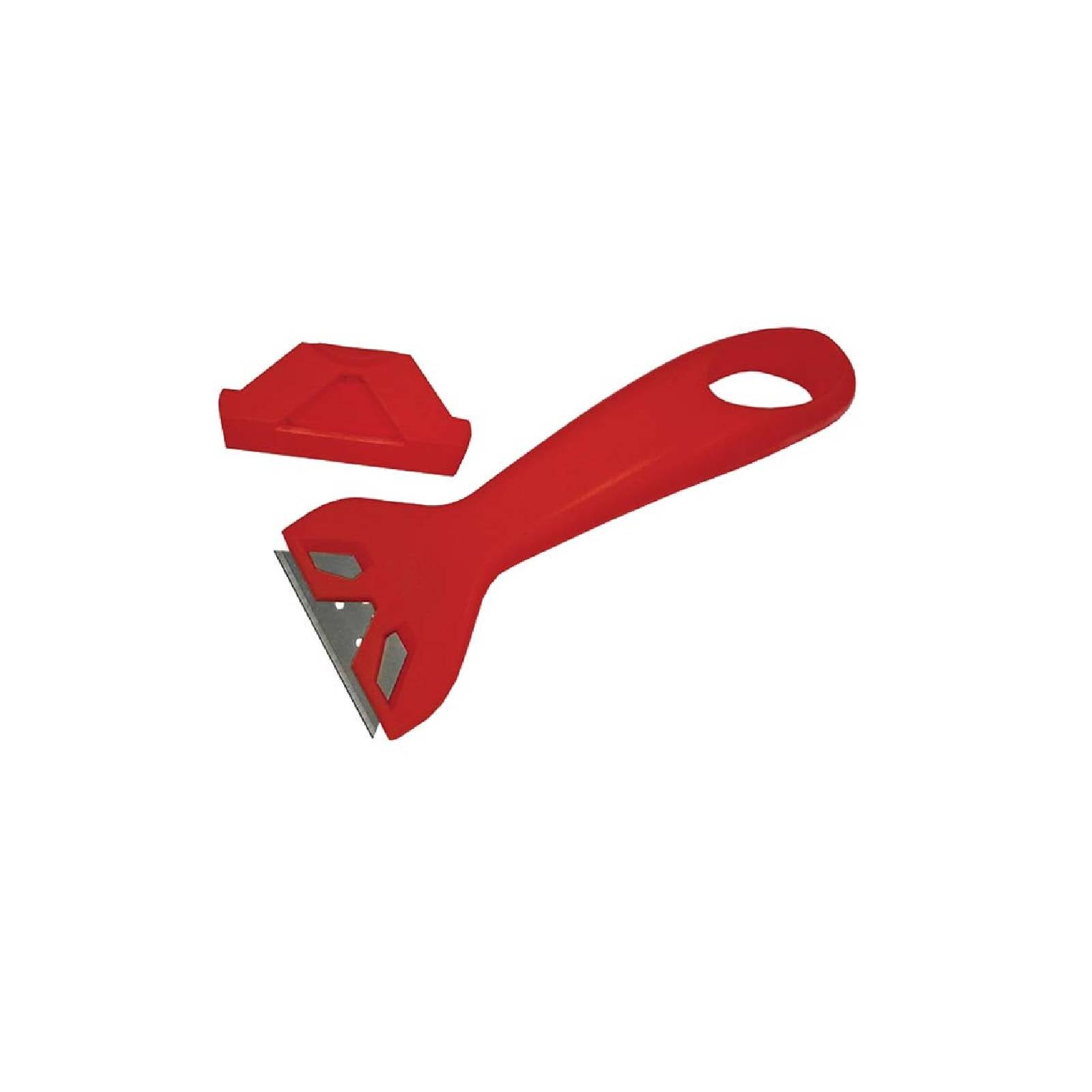 Raschietto multiuso in materiale sintetico a una lama da 10 cm e fornito di salvamano