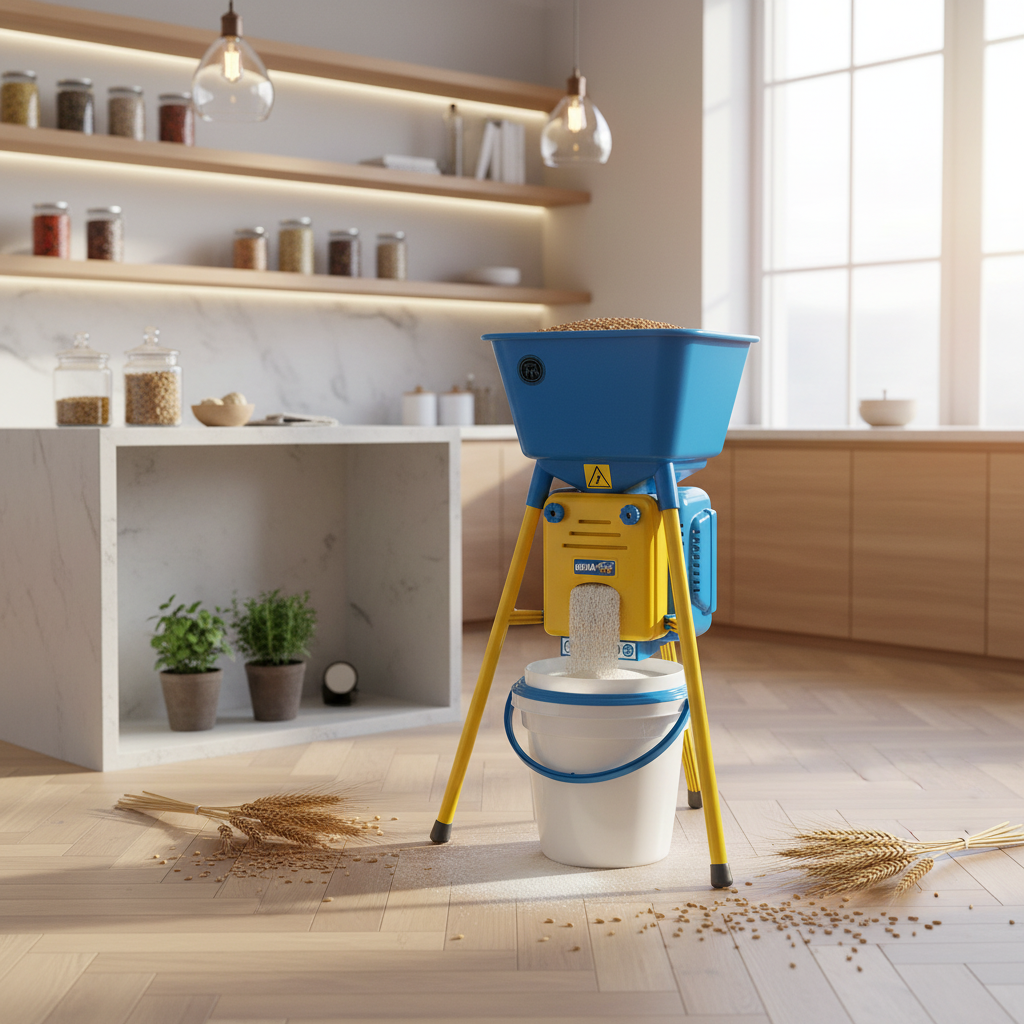 Molino elettrico con contenitore antipolvere e tripla sicurezza