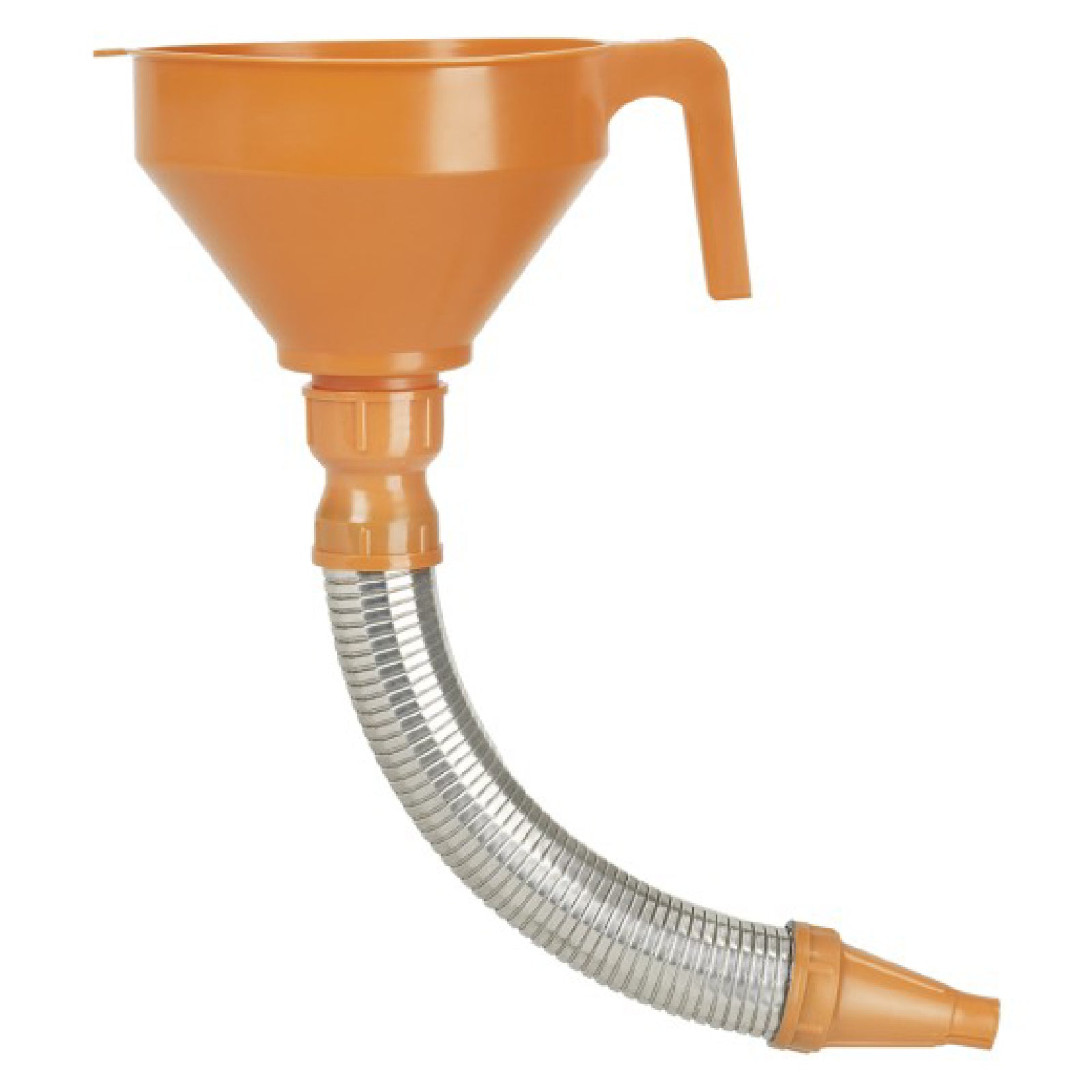 Imbuto in polietilene ad alta densità con beccuccio flessibile e rimovibile resistente a oli e carburanti