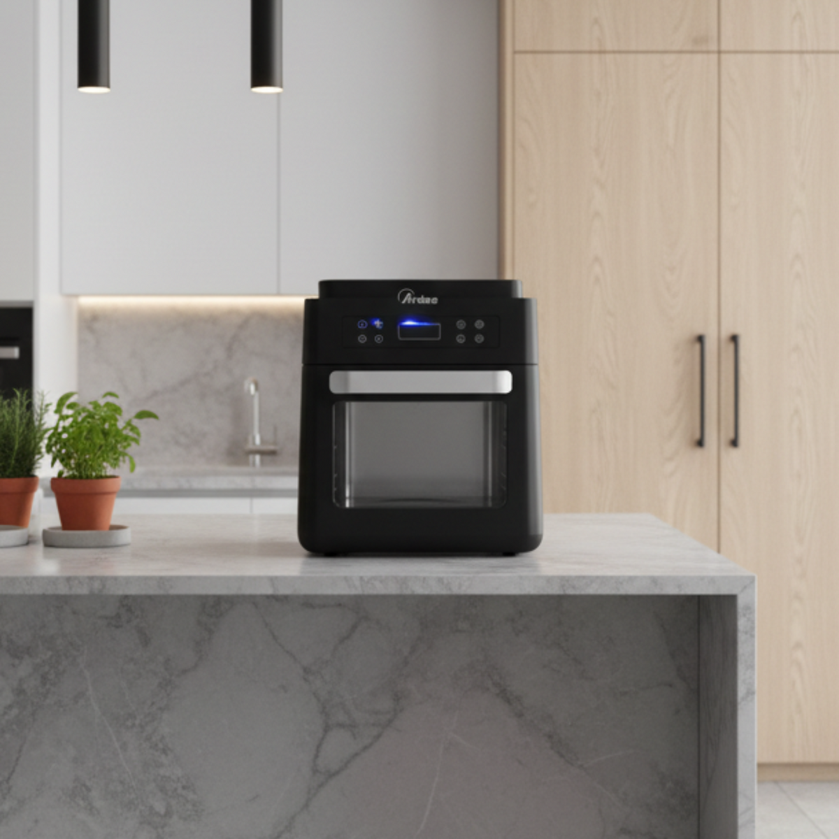 Friggitrice ad aria elettrica ideale "Eldorada XXL" per tutti i tipi di frittura, capacità 12 litri