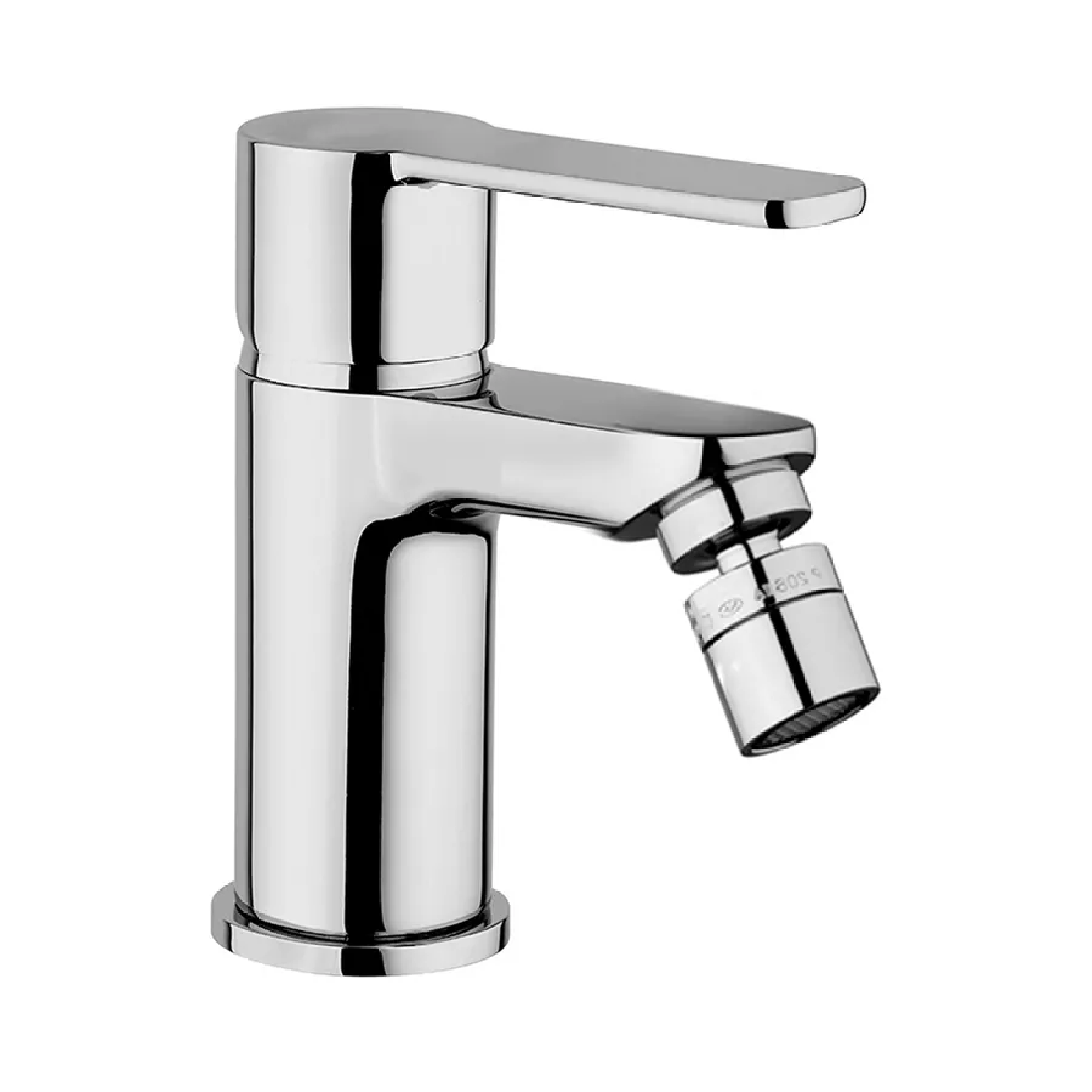 Miscelatore monocomando per bidet "eolo" senza piletta di scarico