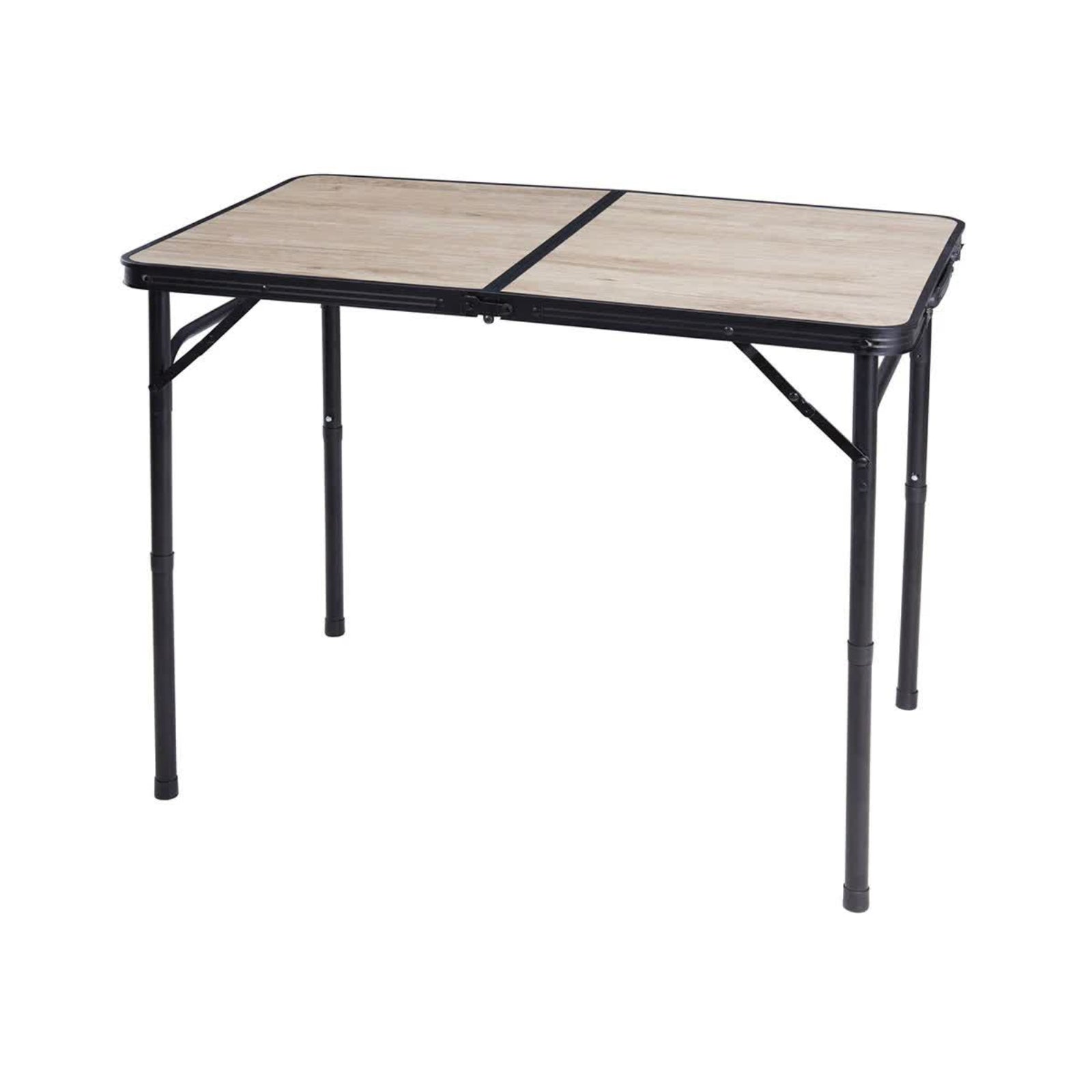 Tavolo da campeggio pieghevole e regolabile in altezza, 90 x 60 cm