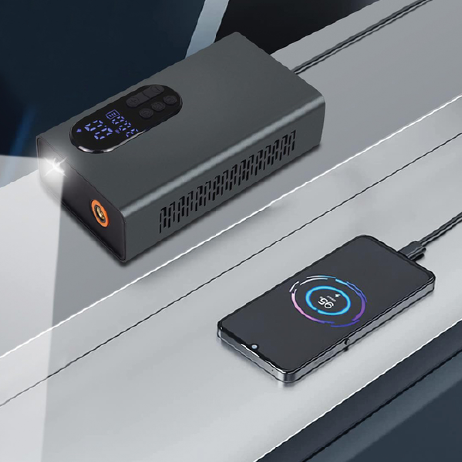 Mini compressore portatile per automobile da 10.000mAh