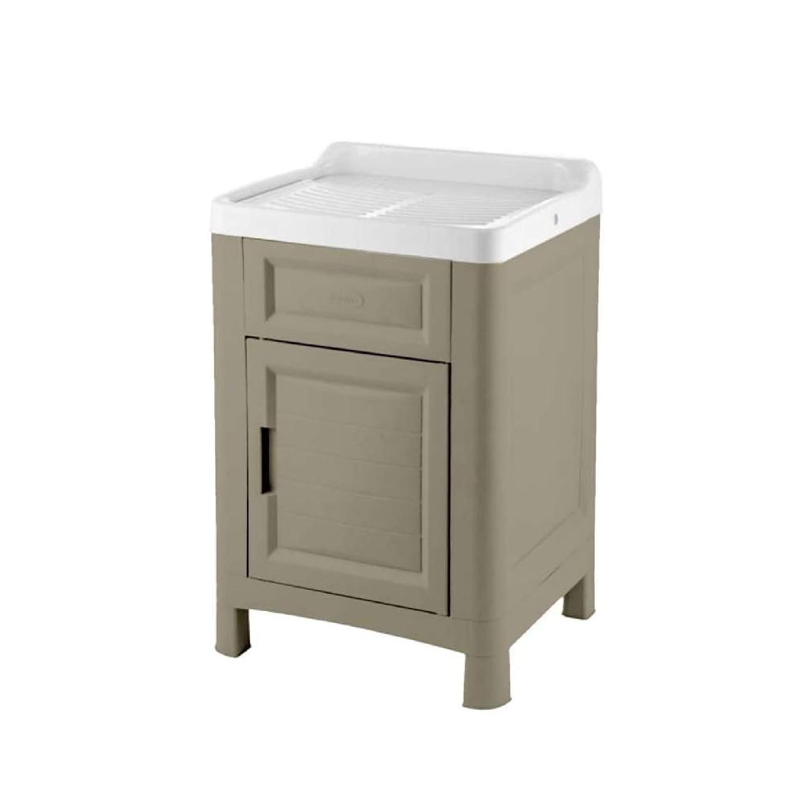 Mobile lavatoio anta singola inferiore in resina con sportello posizionale