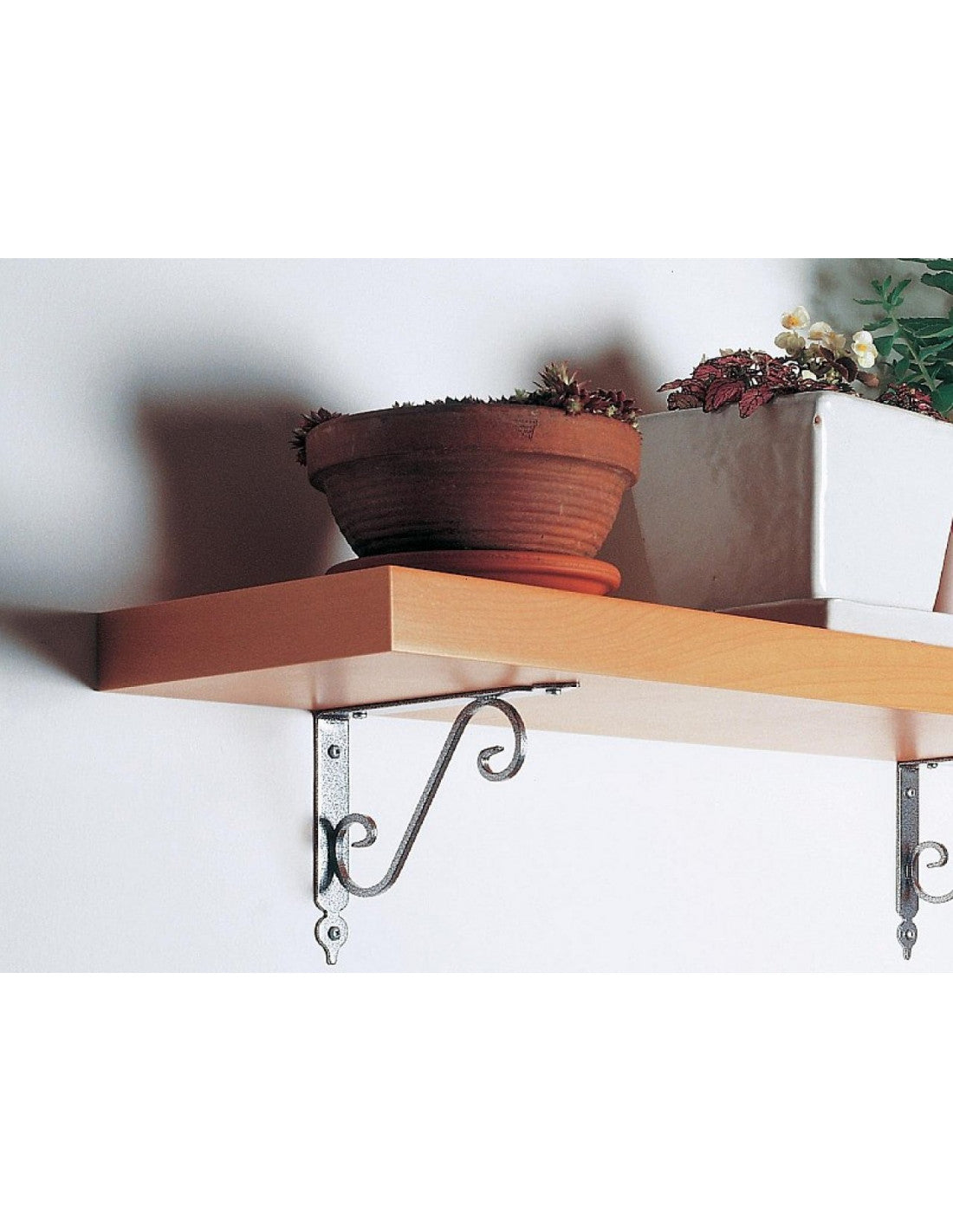 Reggi mensola "Toscania" in acciaio, portata massima 45 kg