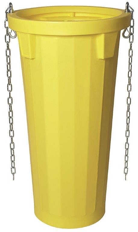 Scarica detriti, supporto e tramoggia in polietilene per edilizia e cantieri kit