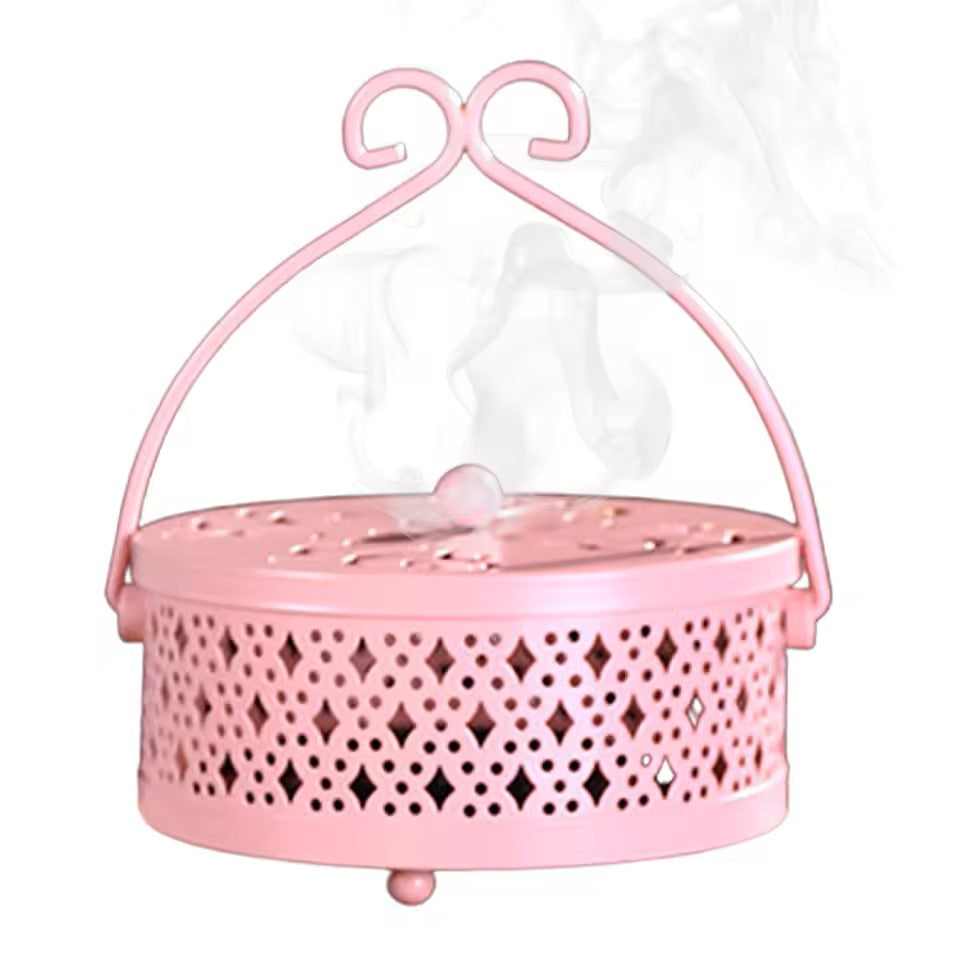 Diffusore in Metallo "Cofanetto" porta Zampirone antizanzare da Esterno Ø 16 cm