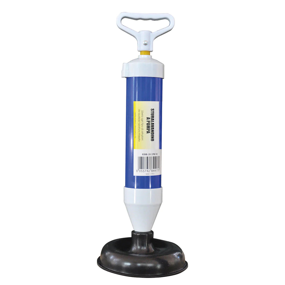 Stura scarichi a pompa per lavabi e bidet con ventosa da Ø 15,5 cm