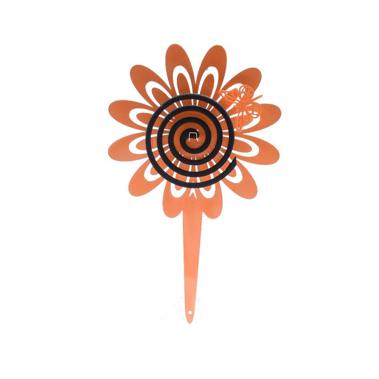 Porta zampirone "Fiori e farfalle" da vaso in metallo, antizanzare da Esterno, da 36 cm