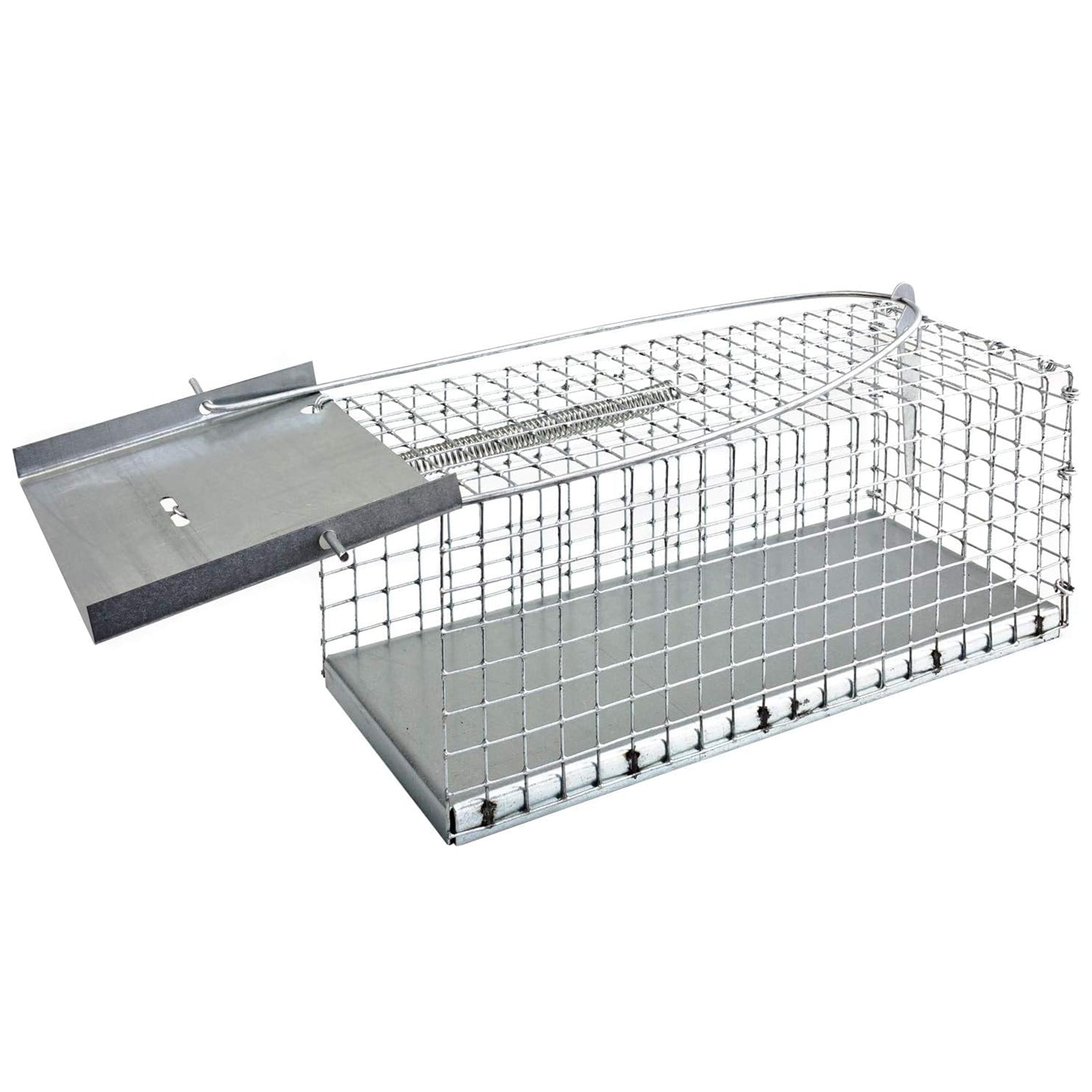 Trappola per topi a galleria in lamiera e ferro zincato