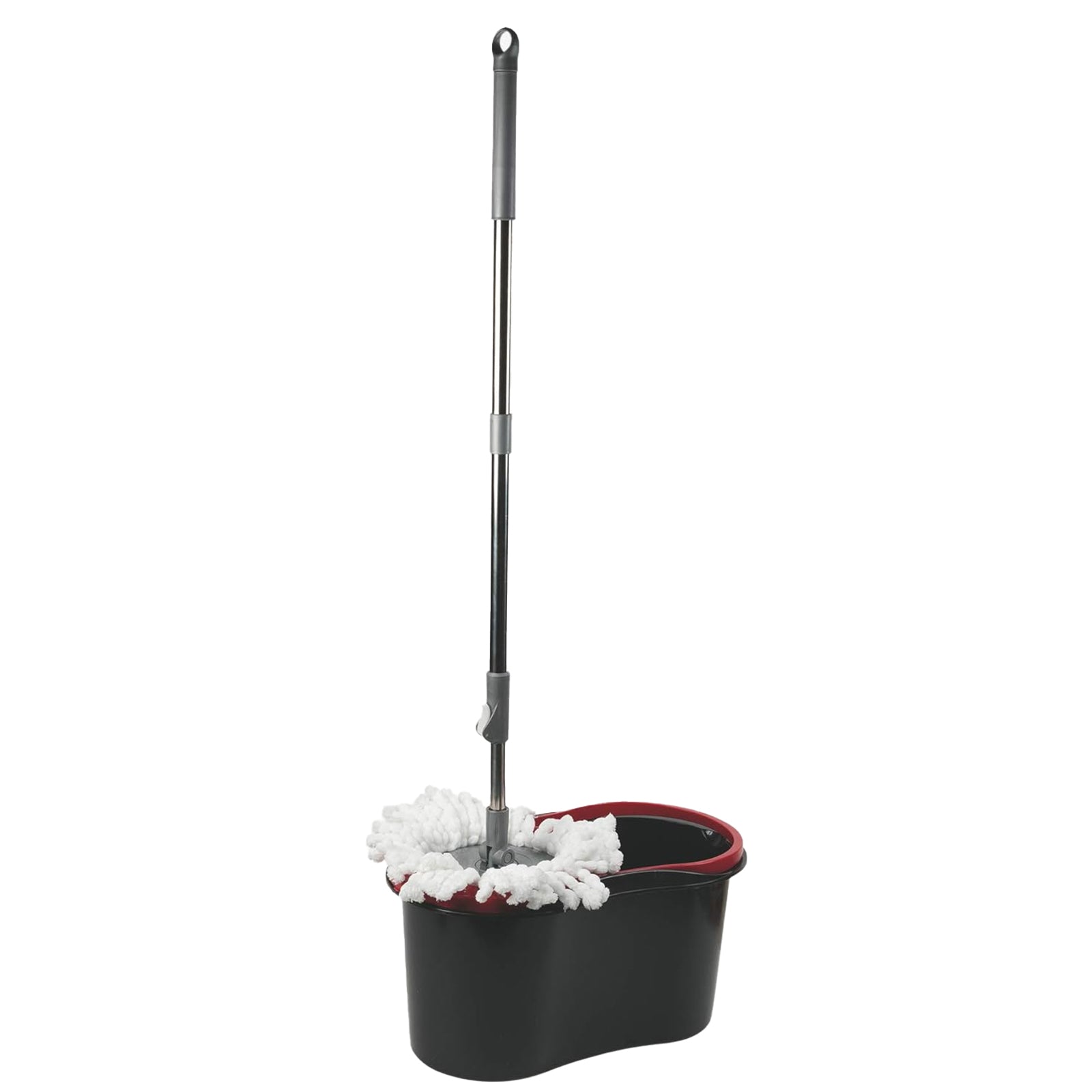 Secchio lavapavimenti "Super mop" con strizzatoio con manico allungabile fino a 110 cm