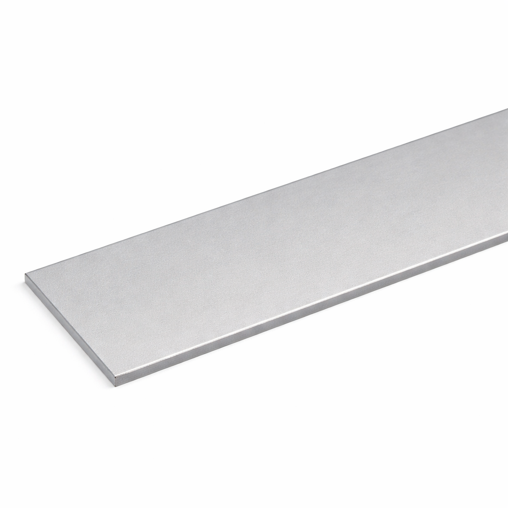 Profilo piatto in alluminio anodizzato satinato resistente per fai da te