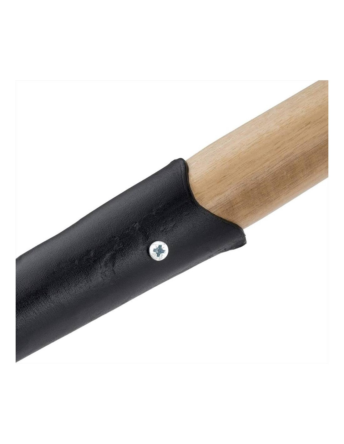 Badile forgiato in lamiera verniciata antiossidante con manico in legno