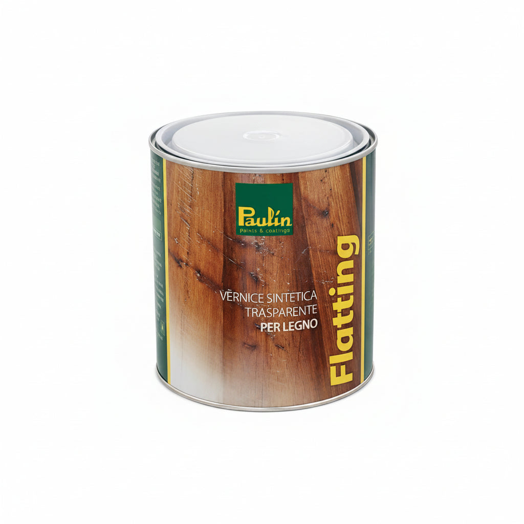 Vernice Sintetica Flatting Trasparente Lucida per Esterni Protezione per il Legno 2.5Lt