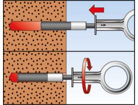 Ancorante per ponteggio "GP" in acciaio zincato