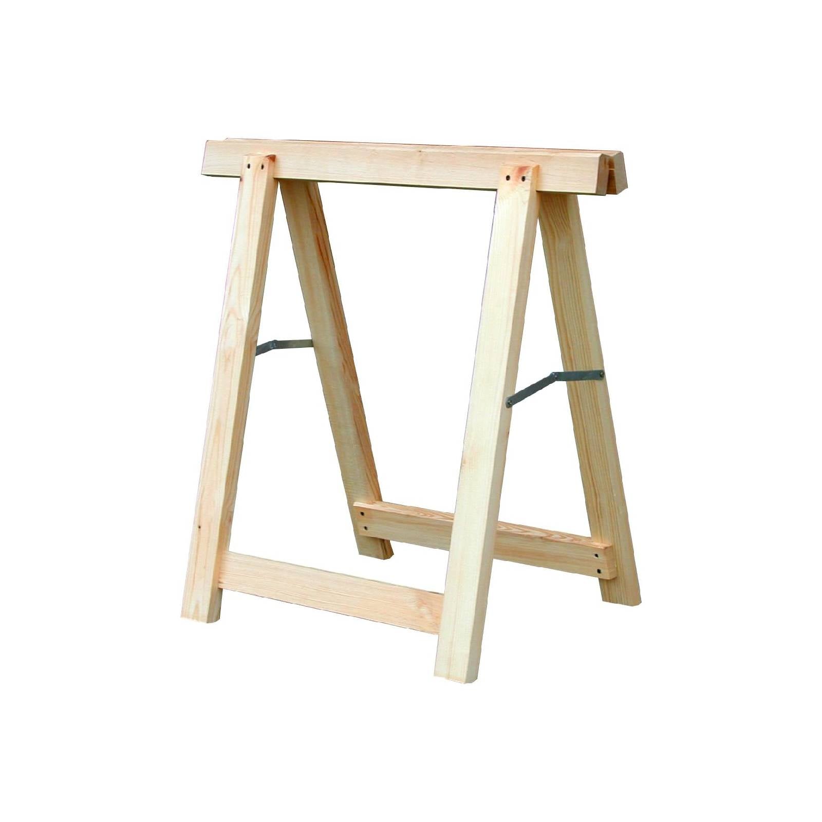 Cavalletto professionale "Super Extra" realizzato in in massello di faggio robusto e leggero 80 x h 80 cm