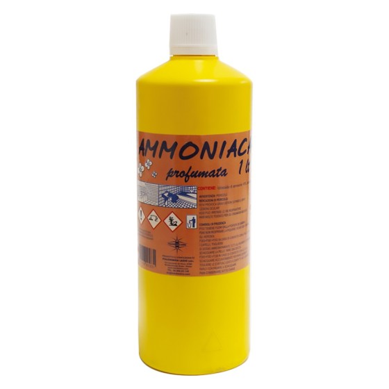 Ammoniaca profumata ideale per pulire, sgrassare e igienizzare le superfici dure, da 1 litro