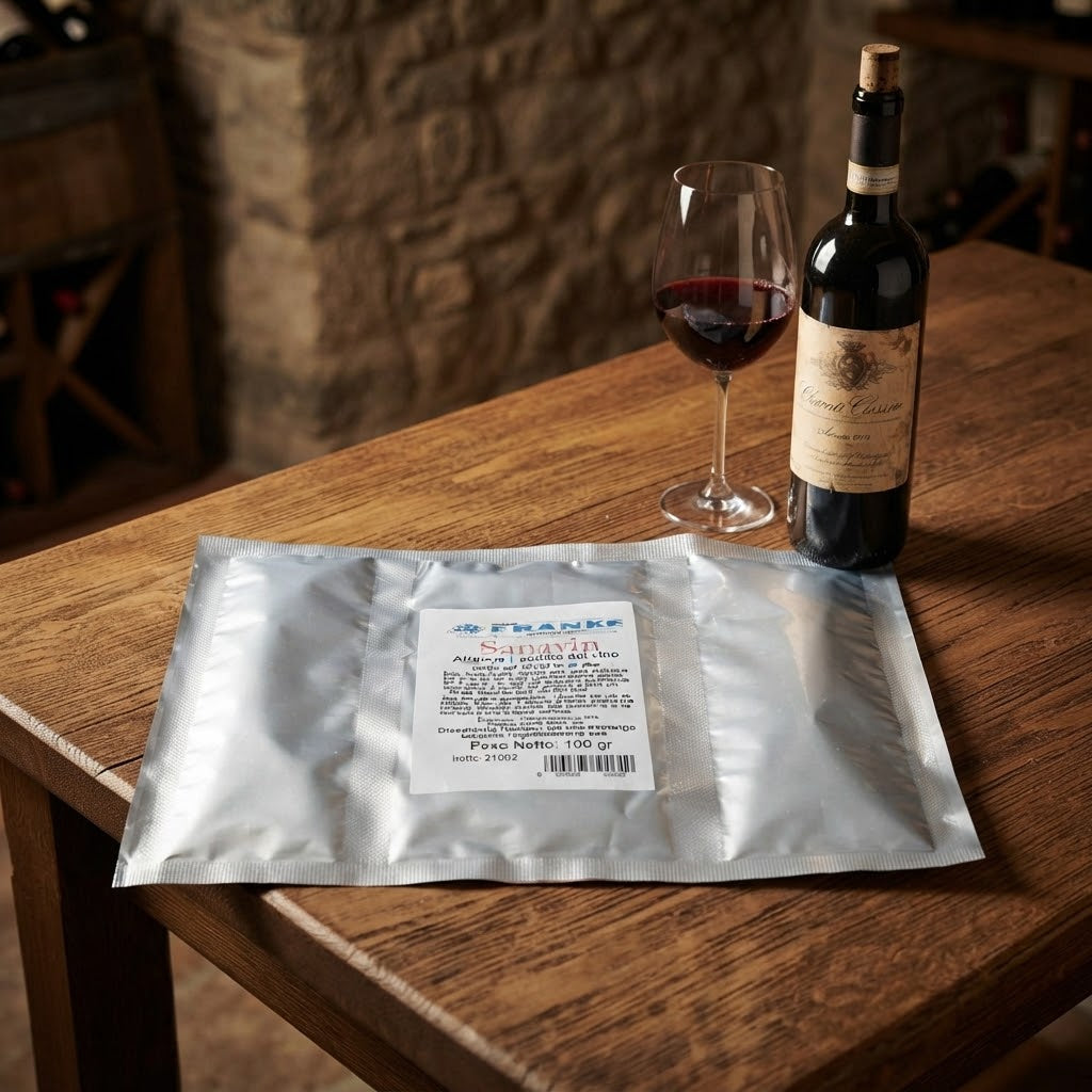 Disacidante in polvere "Sanavin" corregge ed attenua l'acidità del vino 100 g