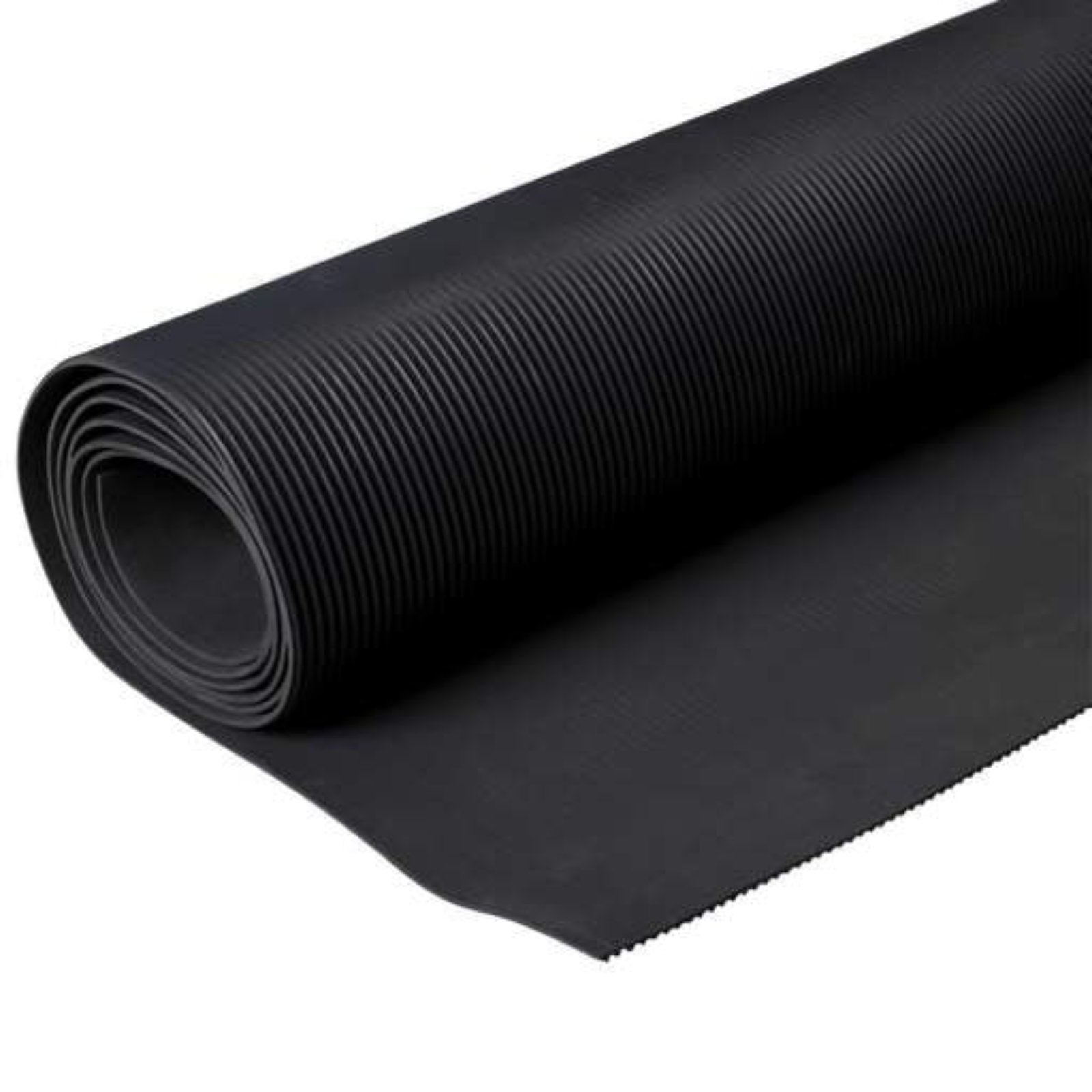 Tappeto millerighe in gomma nero