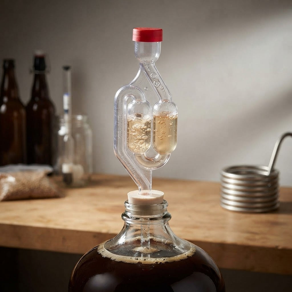 Mini fermentatore gorgogliatore di ricambio per bidone della birra o damigiana del vino