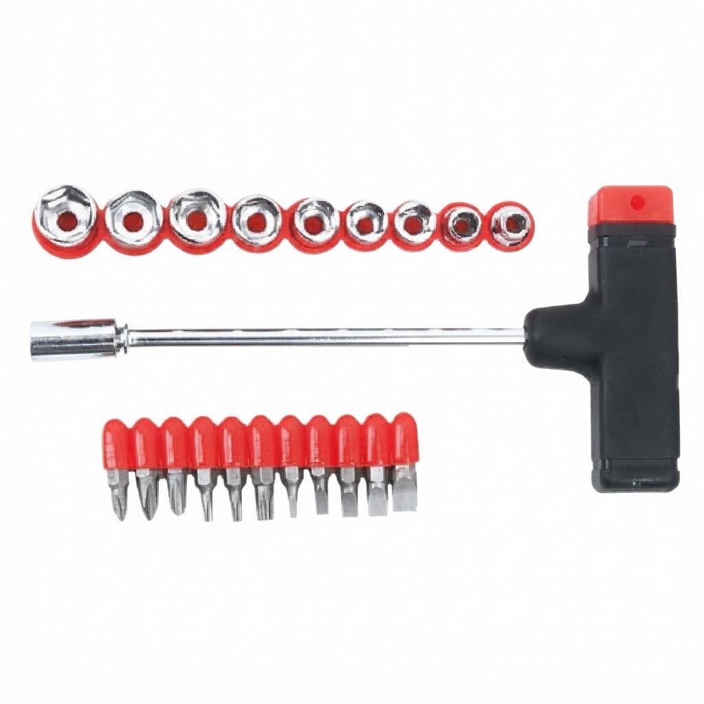 Cacciavite "TOP TOOLS" porta inserti/bussole set da 22 pezzi