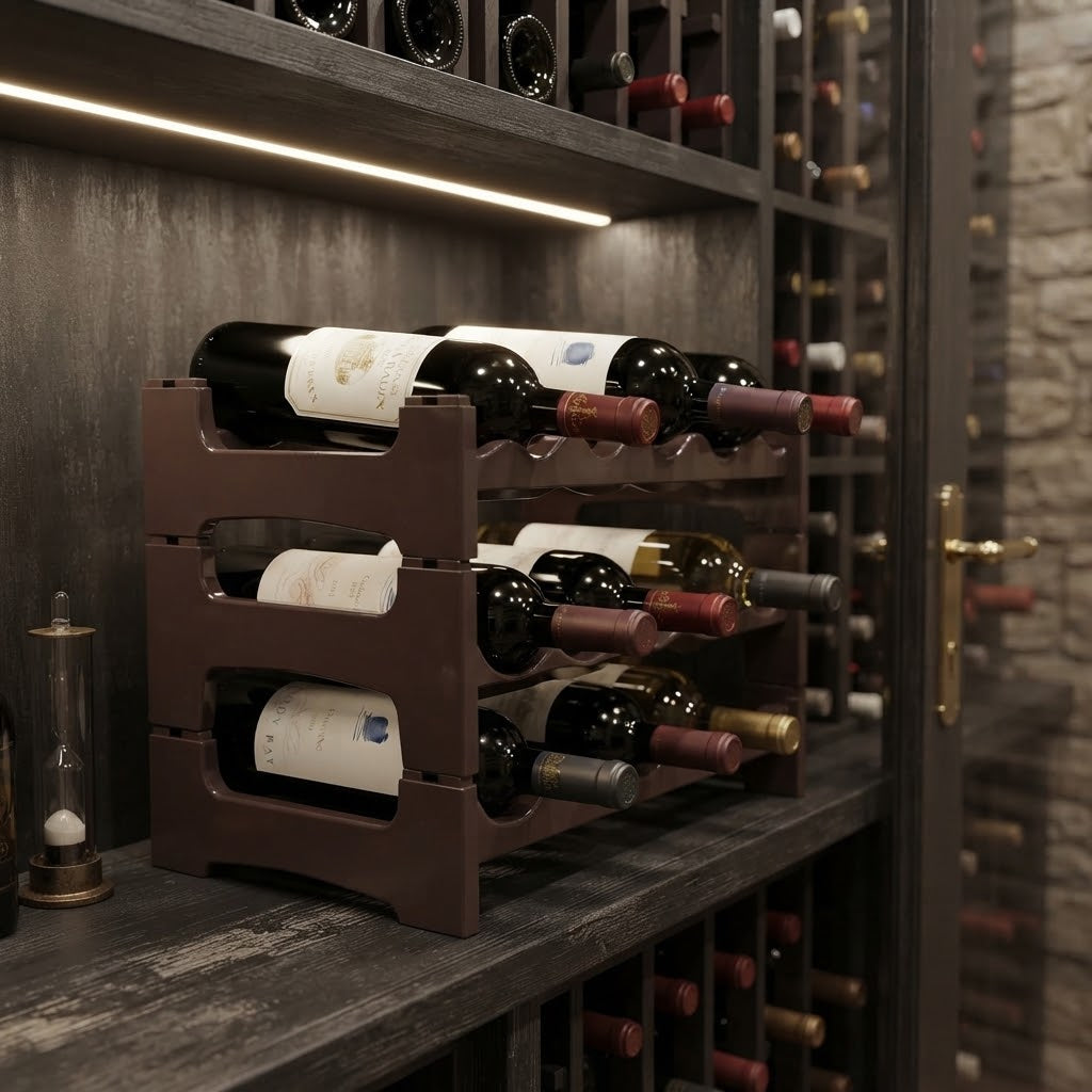Cantinetta in plastica PVC a 6 posti per bottiglie vino champagne distillati