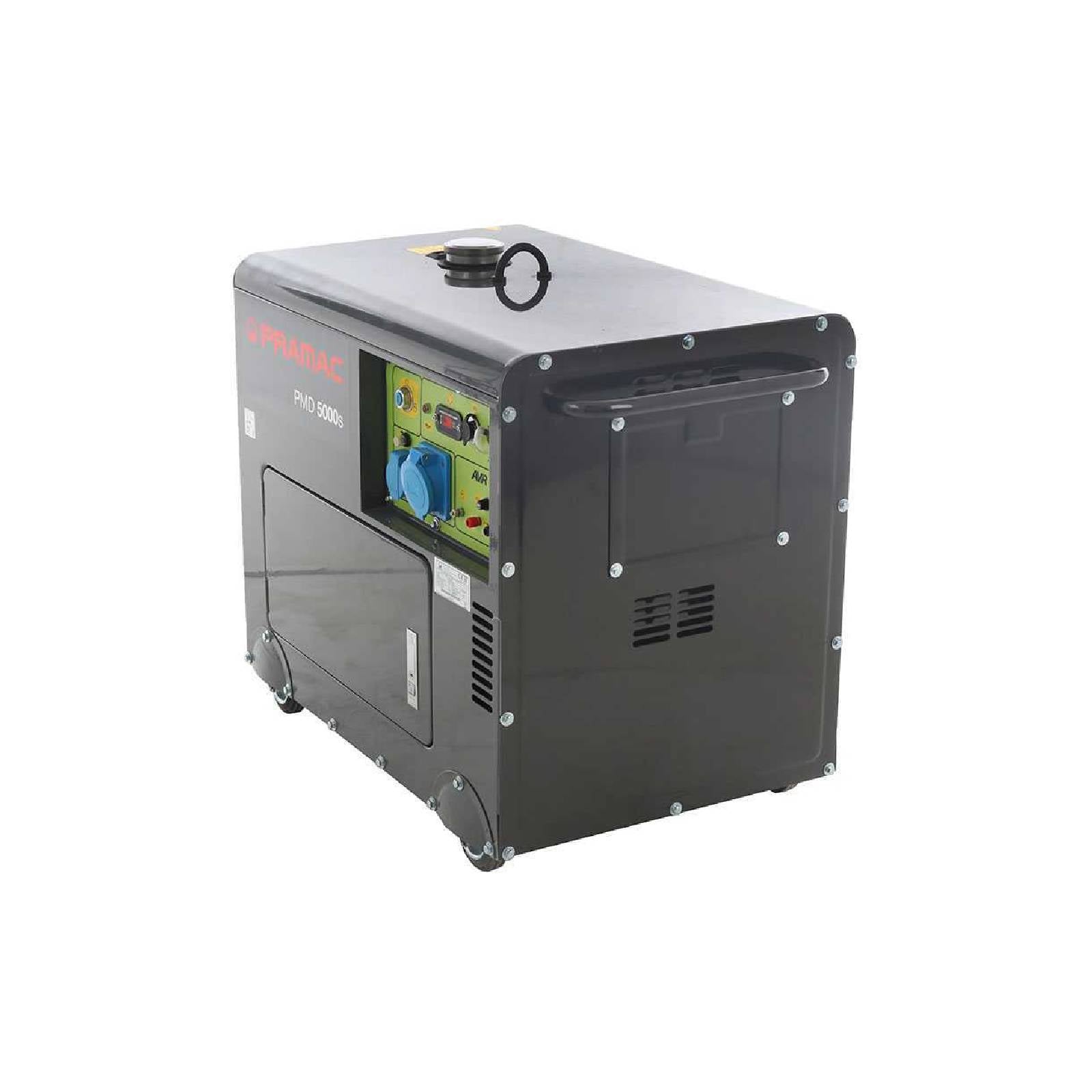 Generatore "PMD 5000 S" motore OHV monofase con funzionamento a diesel e avviamento elettrico 5000 W