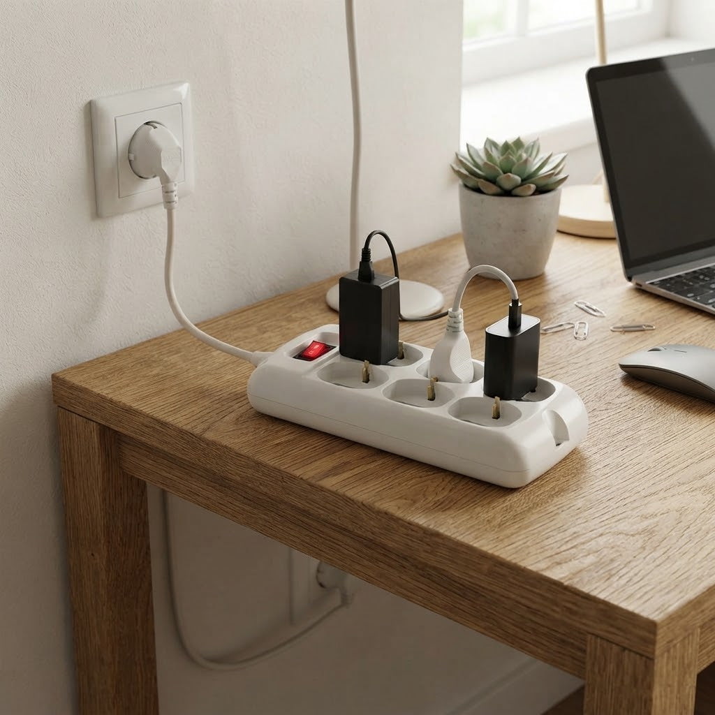 Multipresa con interruttore 6 prese voltaggio 250 V